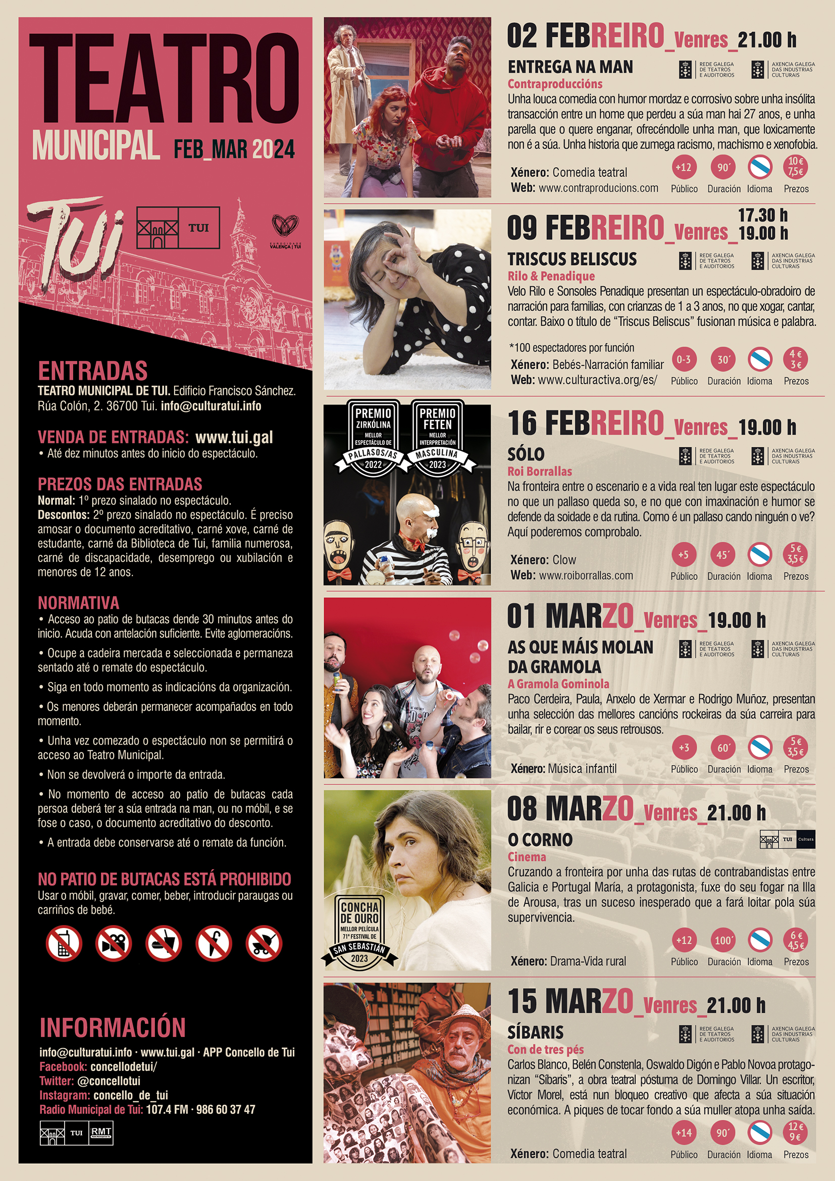 26012024 Cartel programación Teatro Municipal