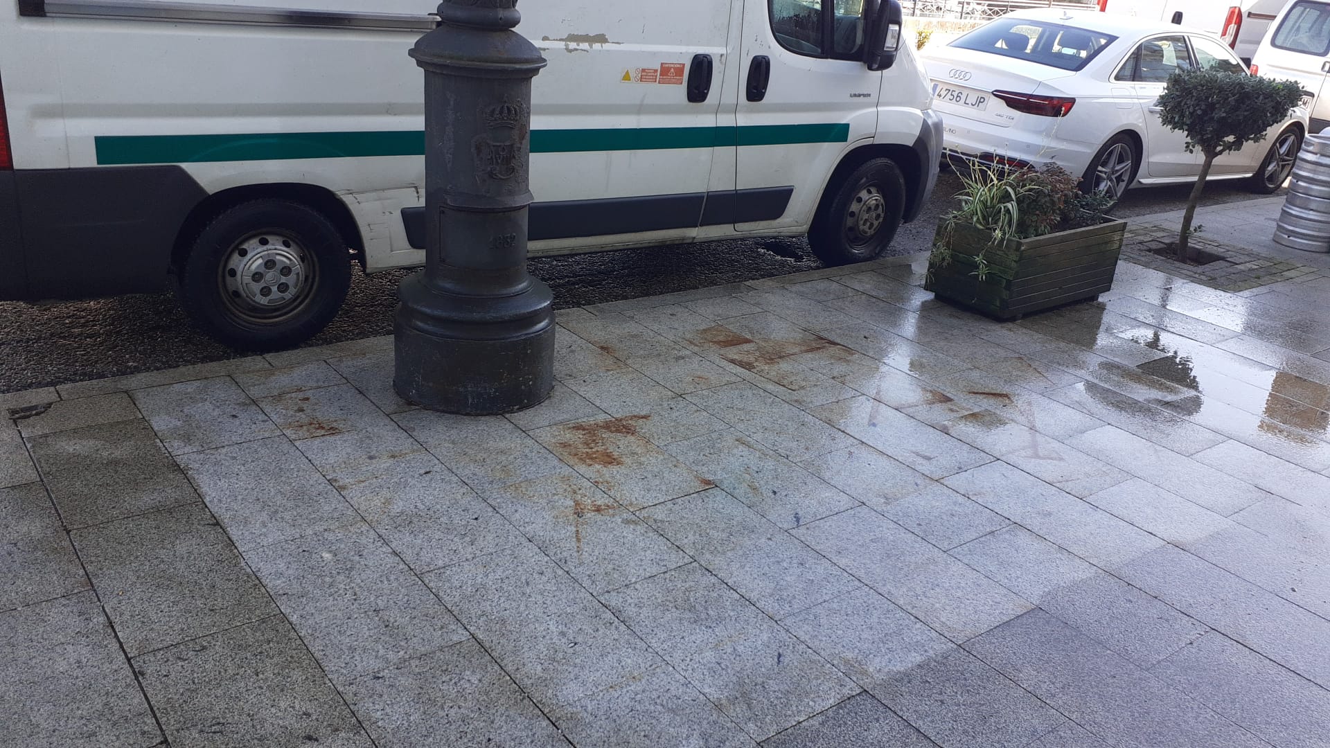 Acera tras aplicación producto