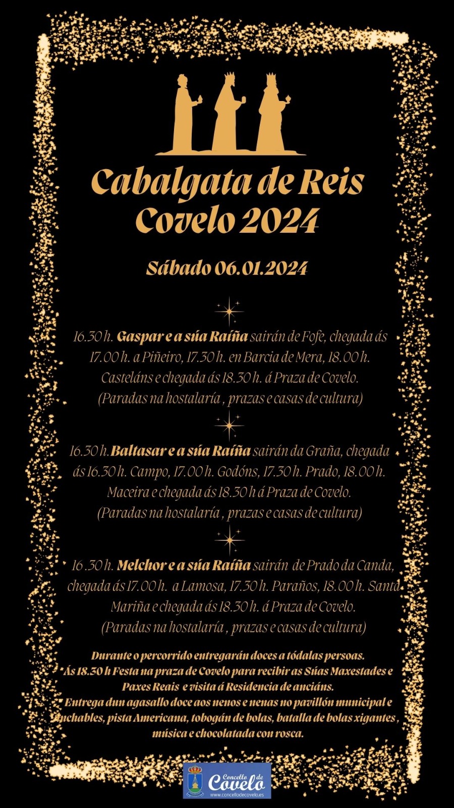 Cabalgata Raíñas e Reis Magos de Oriente