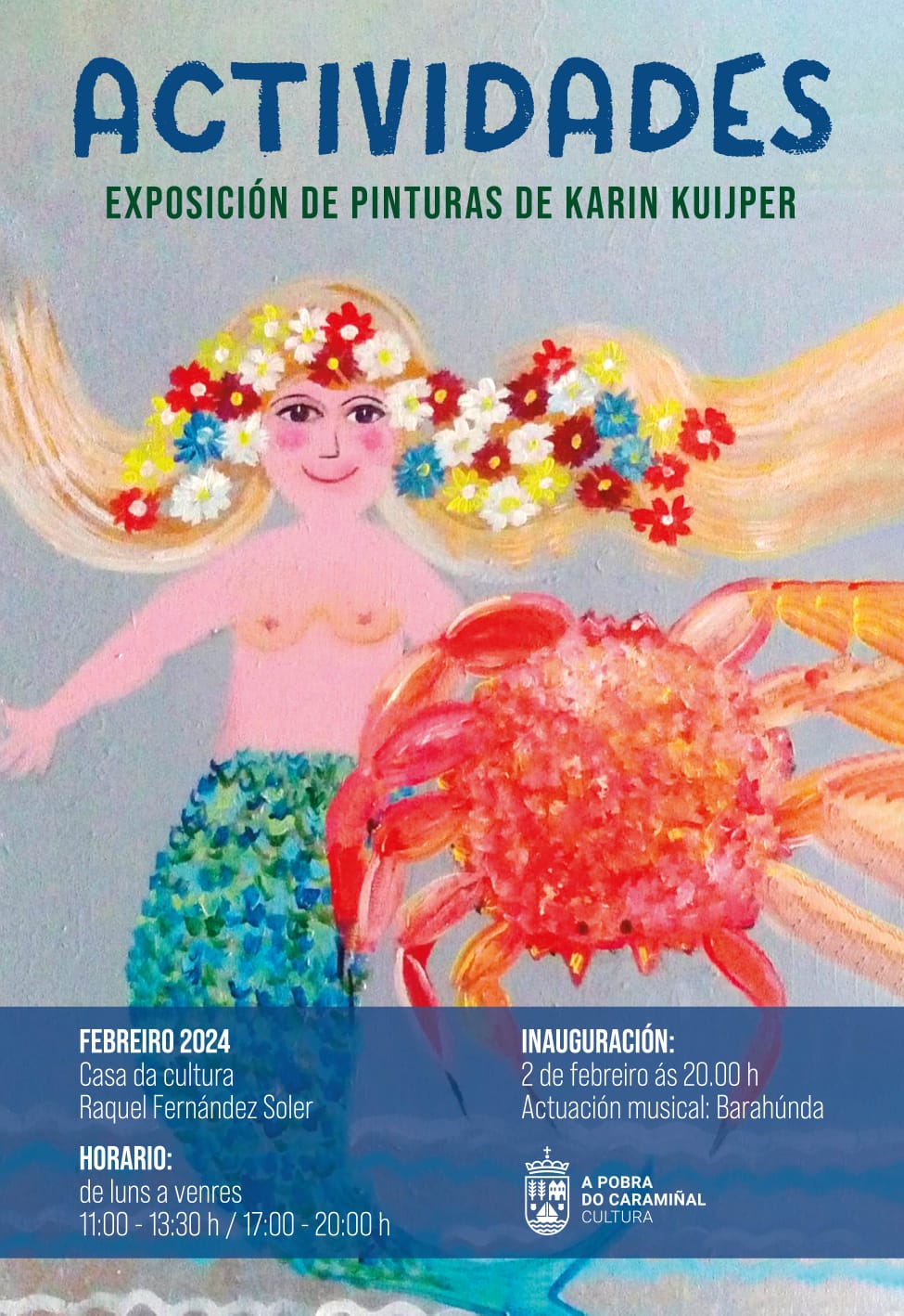 Cartel da exposición pictórica de Karin Kuijper 2024