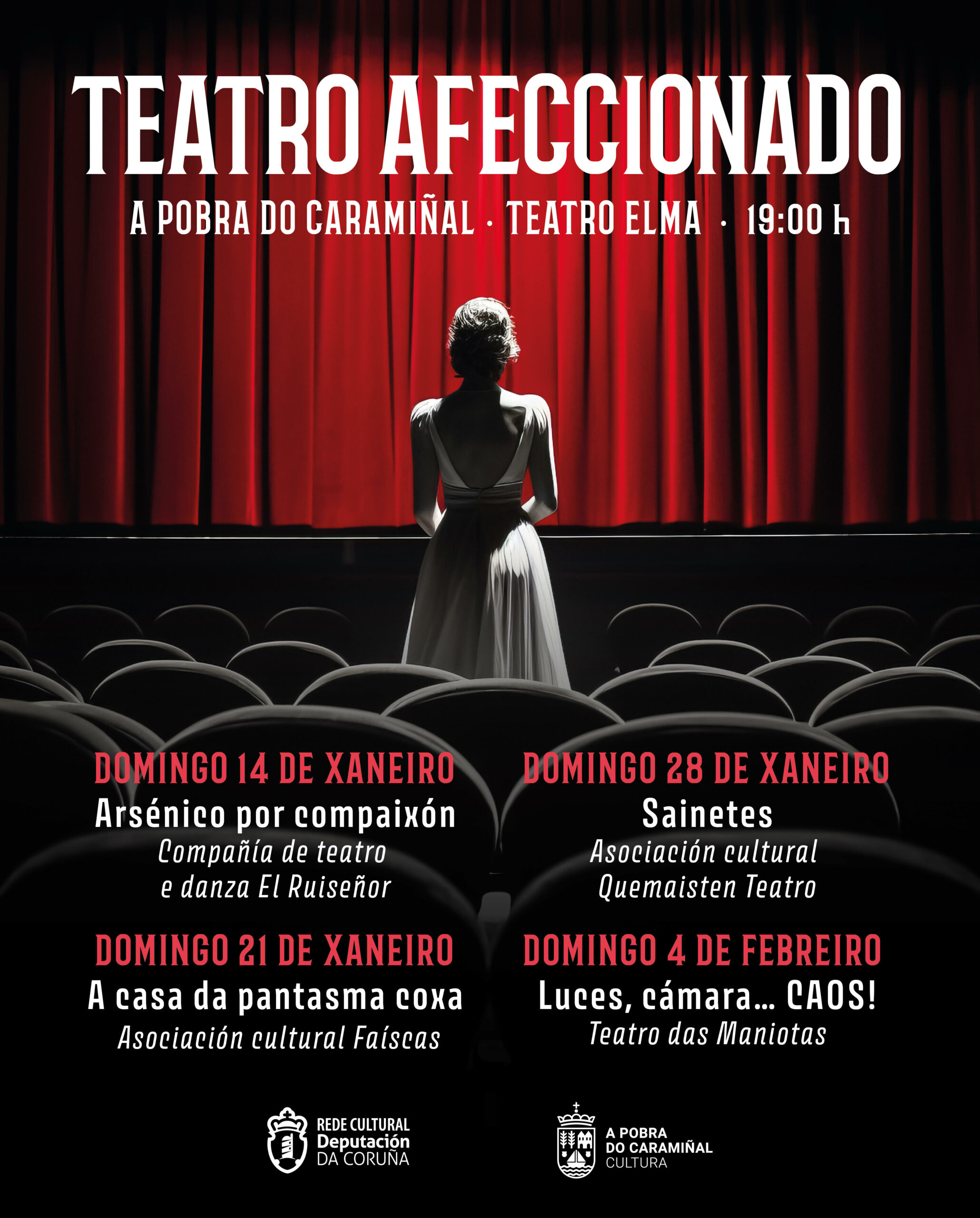 Cartel da mostra de teatro afeccionado 2024