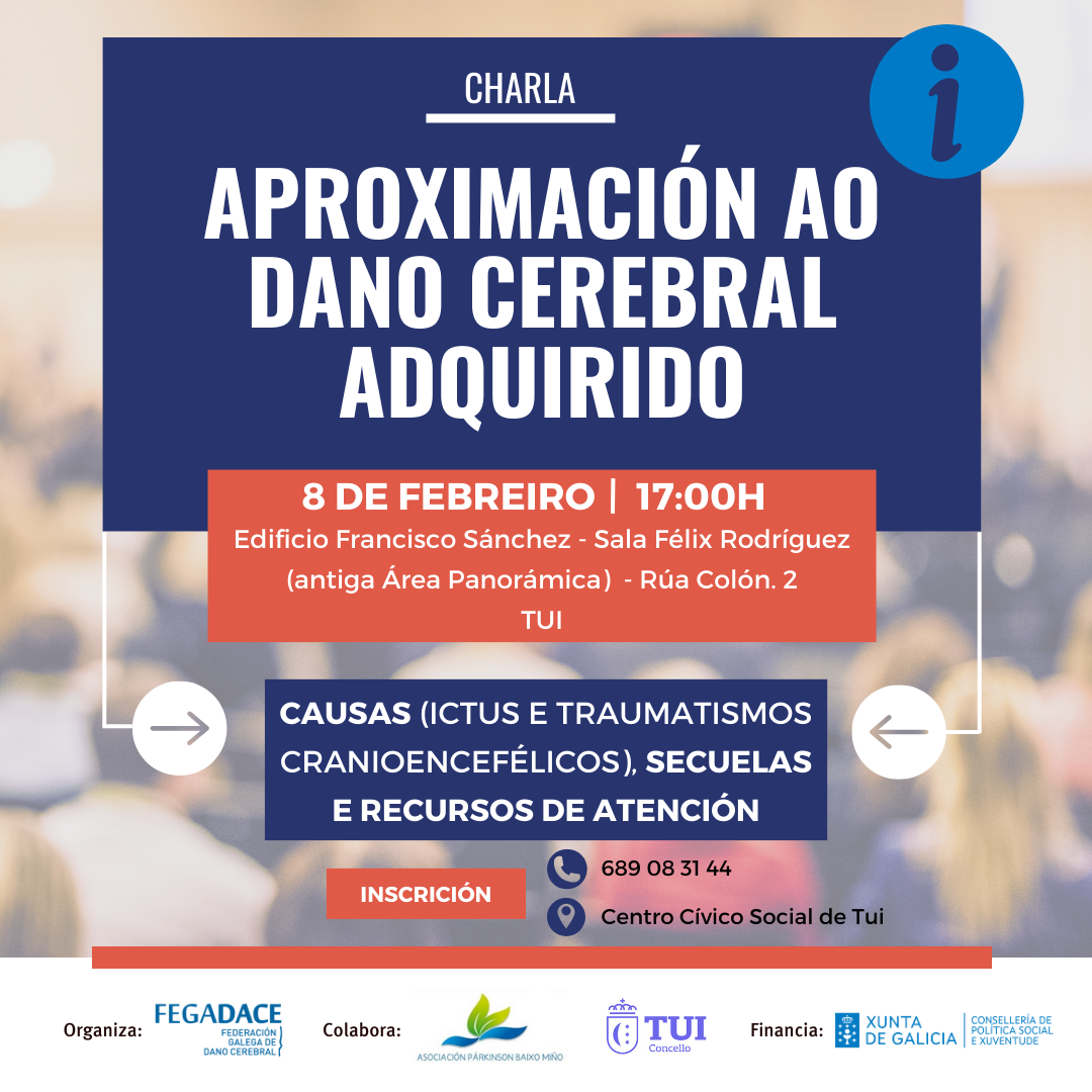 Charla informativa Tui – Aproximación ao dano cerebral adquirido