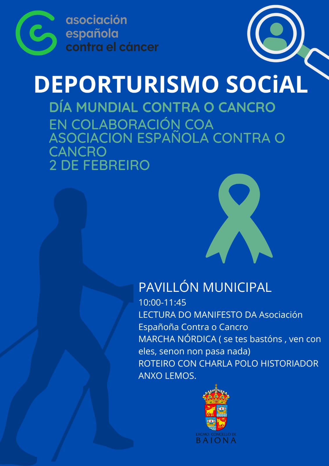 Deporturismo Social Día Mundial contra o Cancro