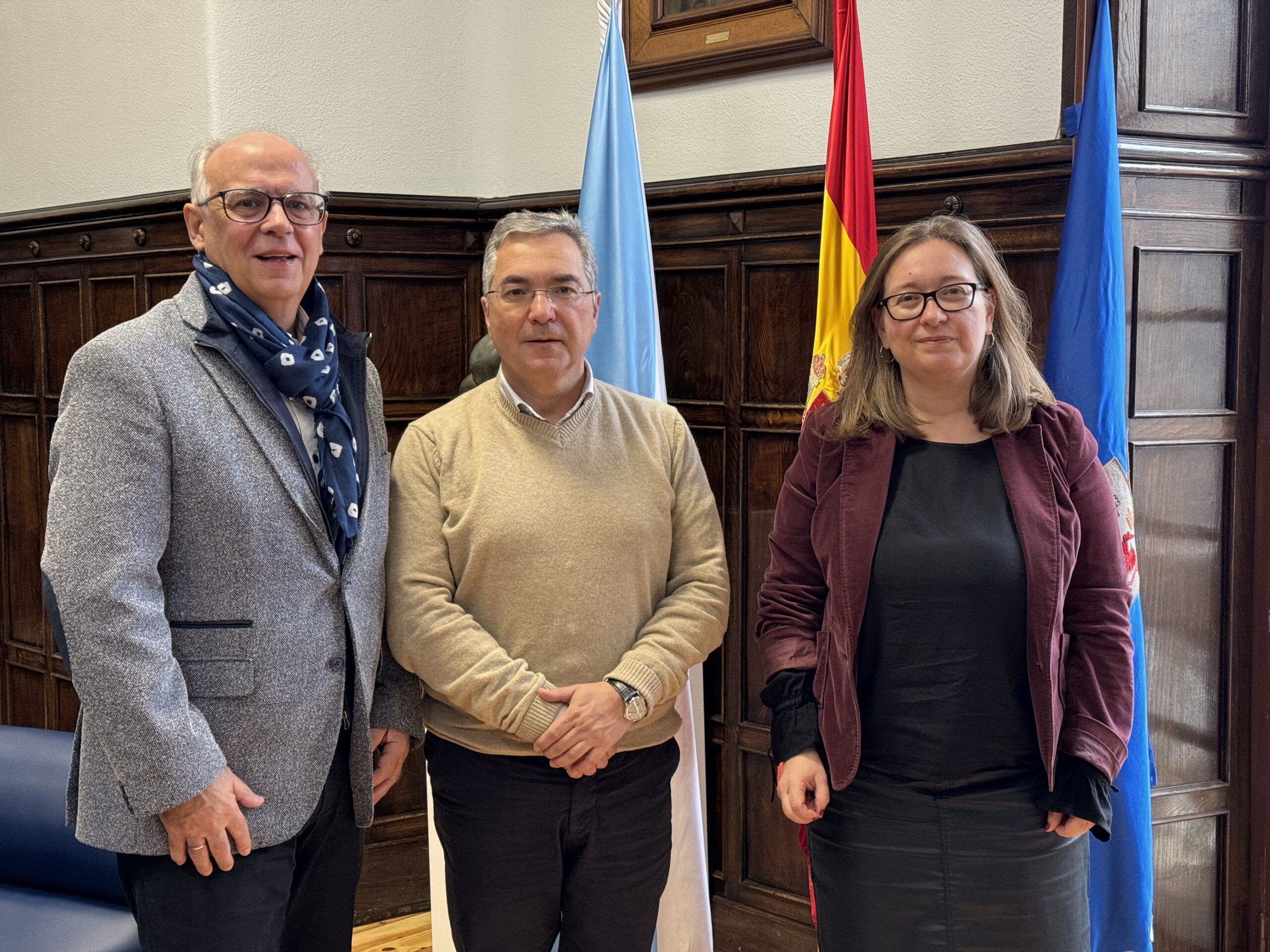 Julio Vila, Luis Menor e Mª del Carmen Sampayo (1)