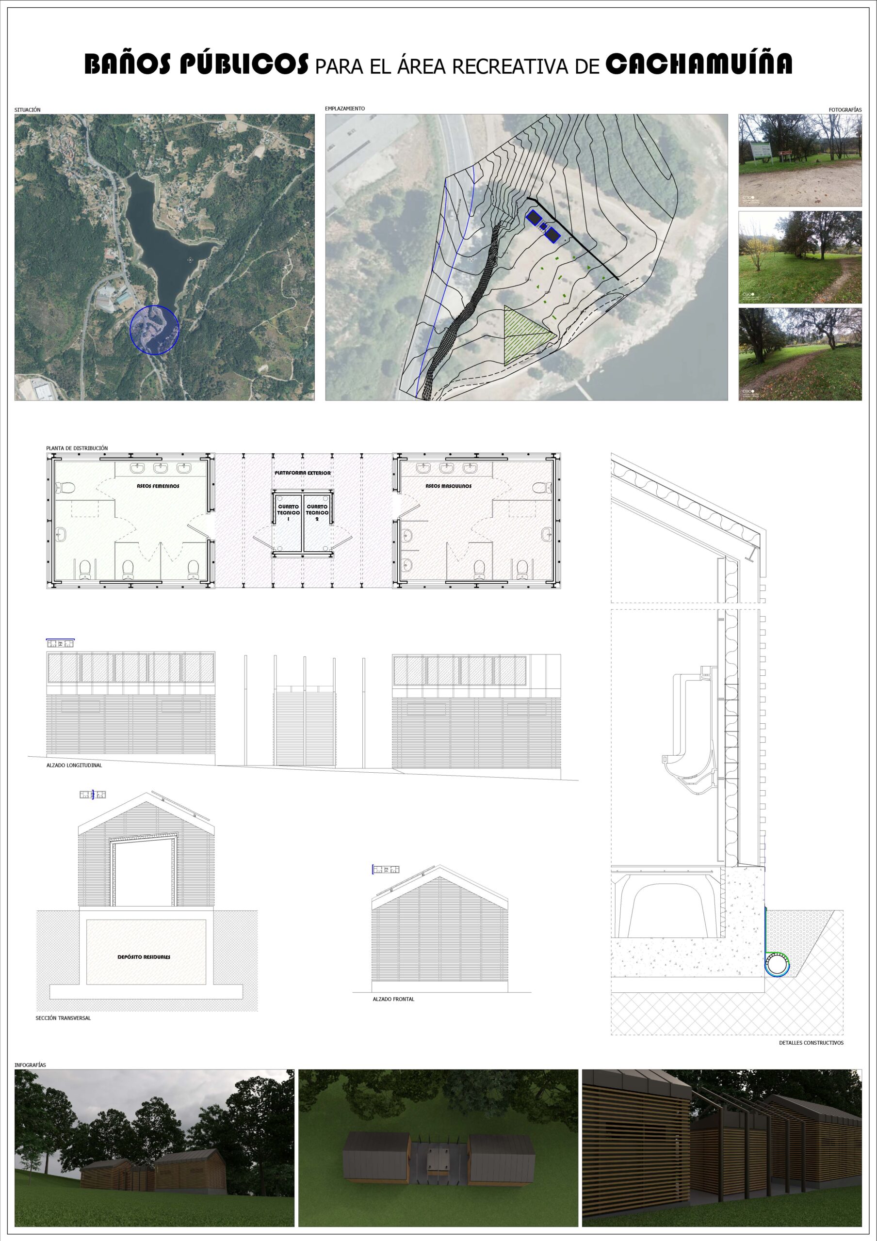 Construción baños públicos