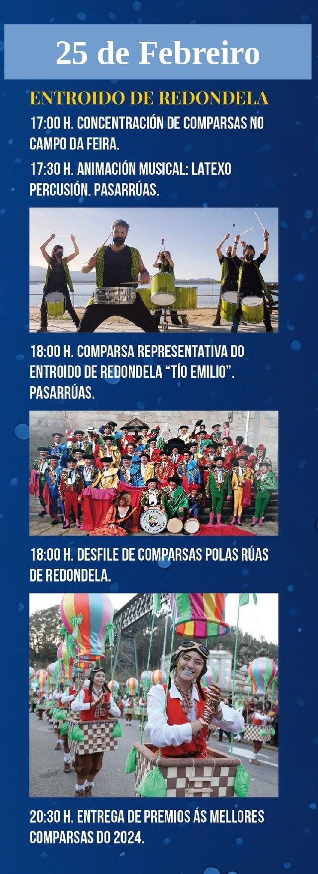 Programación Entroido 25 febreiro