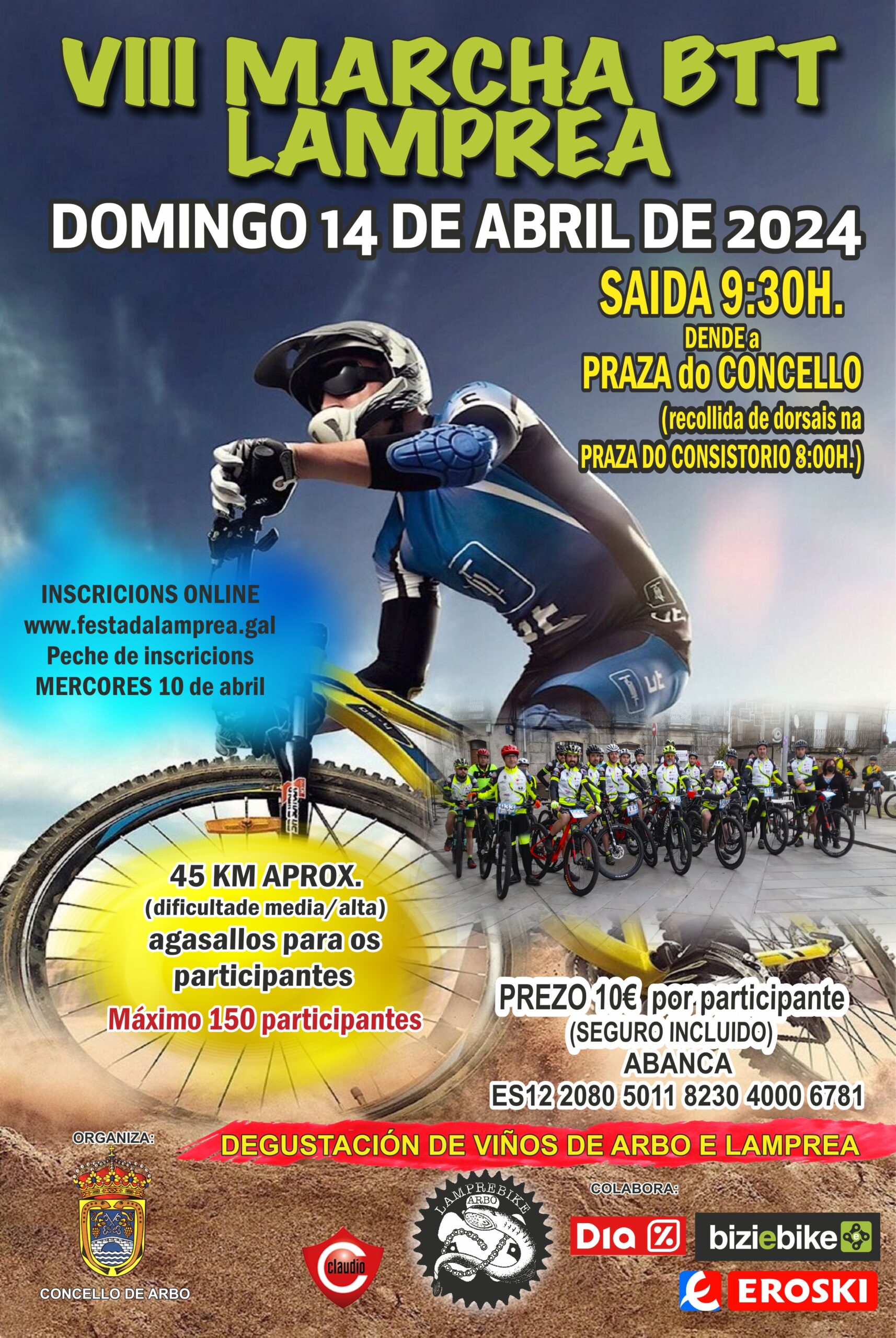 VIII MARCHA BTT ARBO LAMPREA 2024 CARTEL