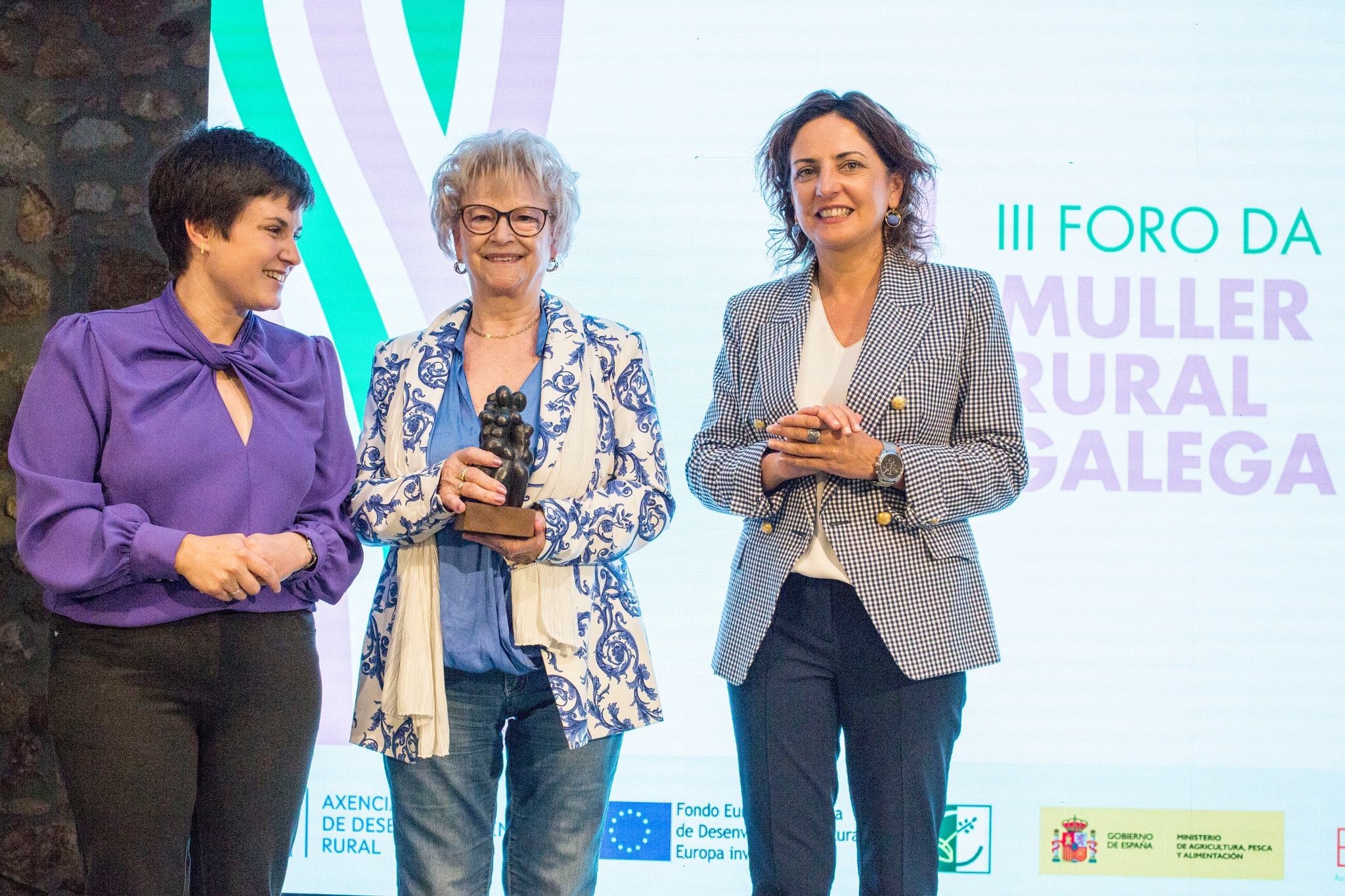 A rosaleira Luisa Alonso, homenaxeada no III Foro da Muller Rural de Eu Rural