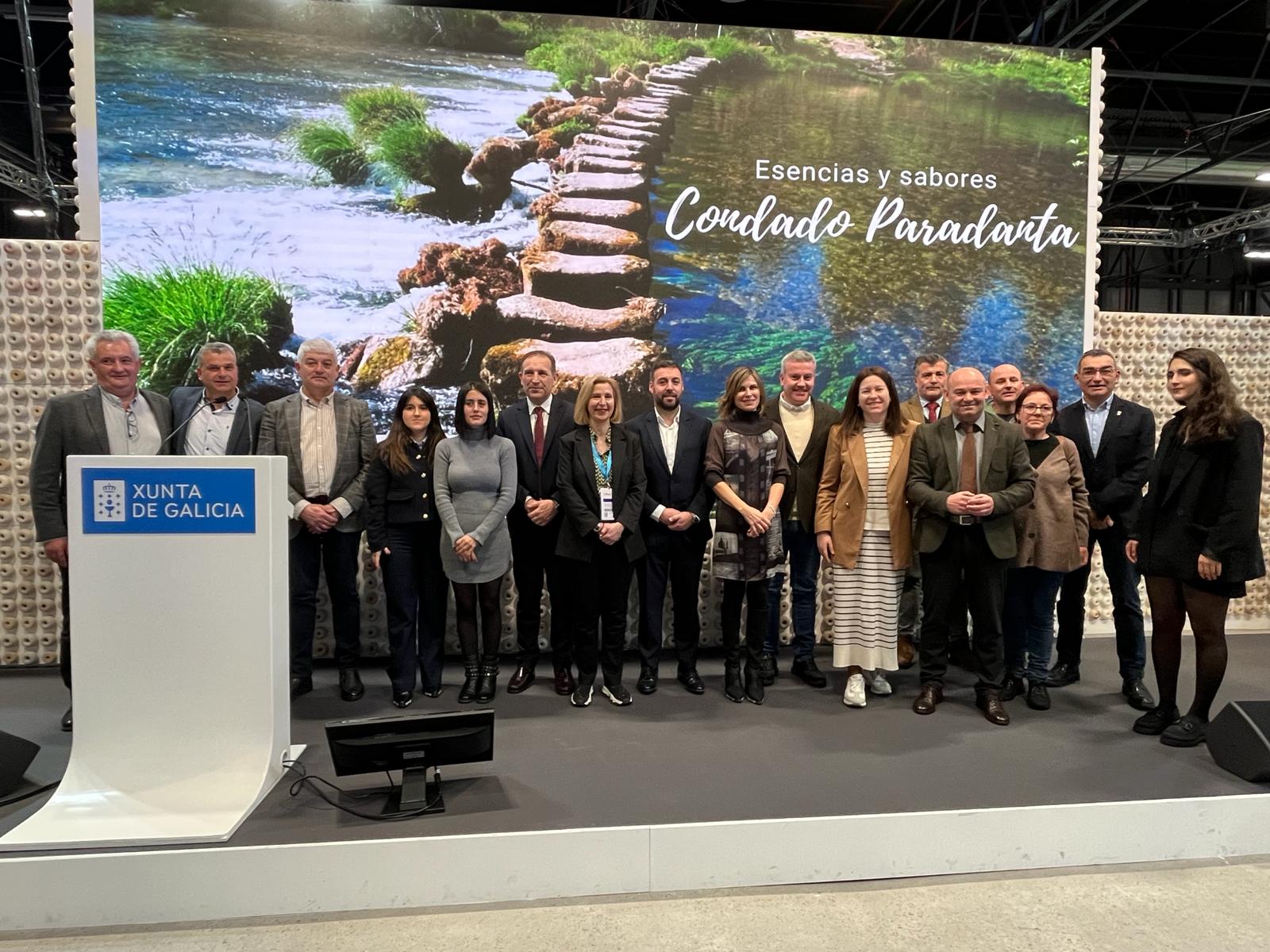 Autoridades políticas e tecido empresarial na presentación do GDR Condado Paradanta en FITUR 2024