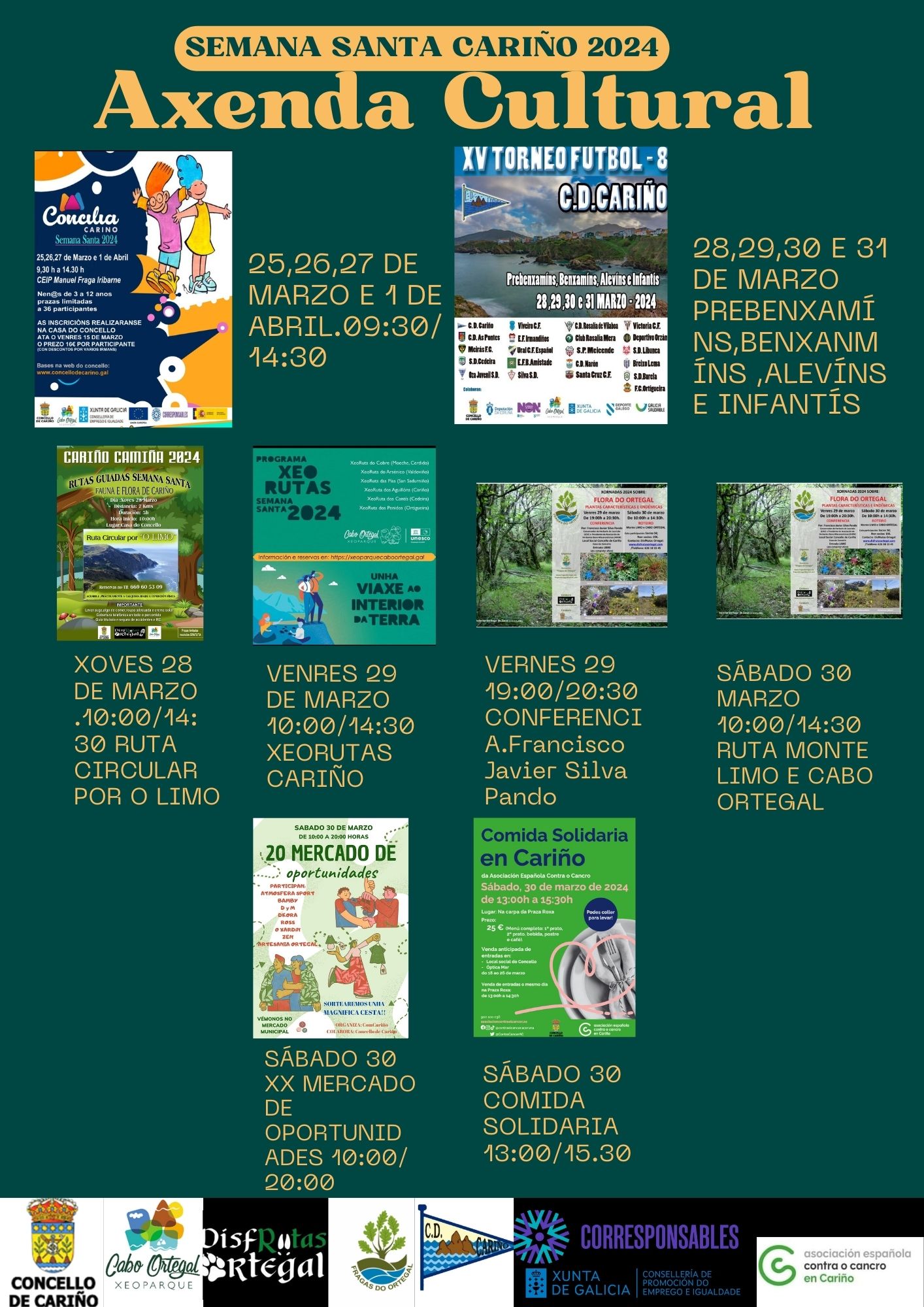 Axenda cultural semana santa Cariño