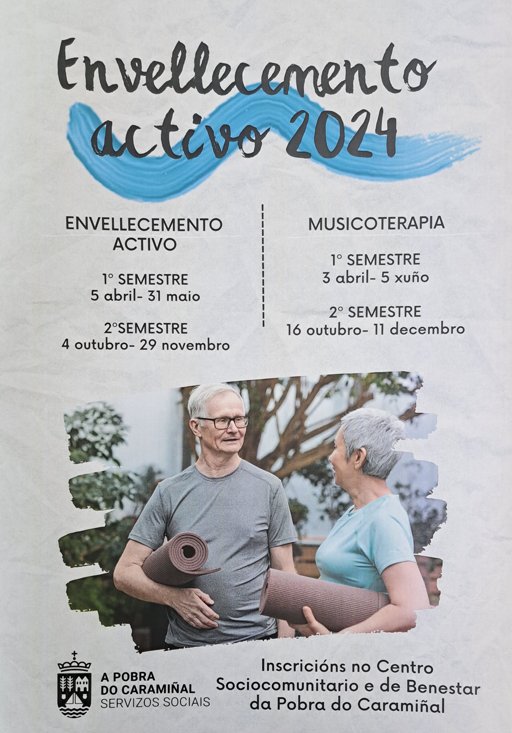 Cartel do programa de envellecemento activo 2024