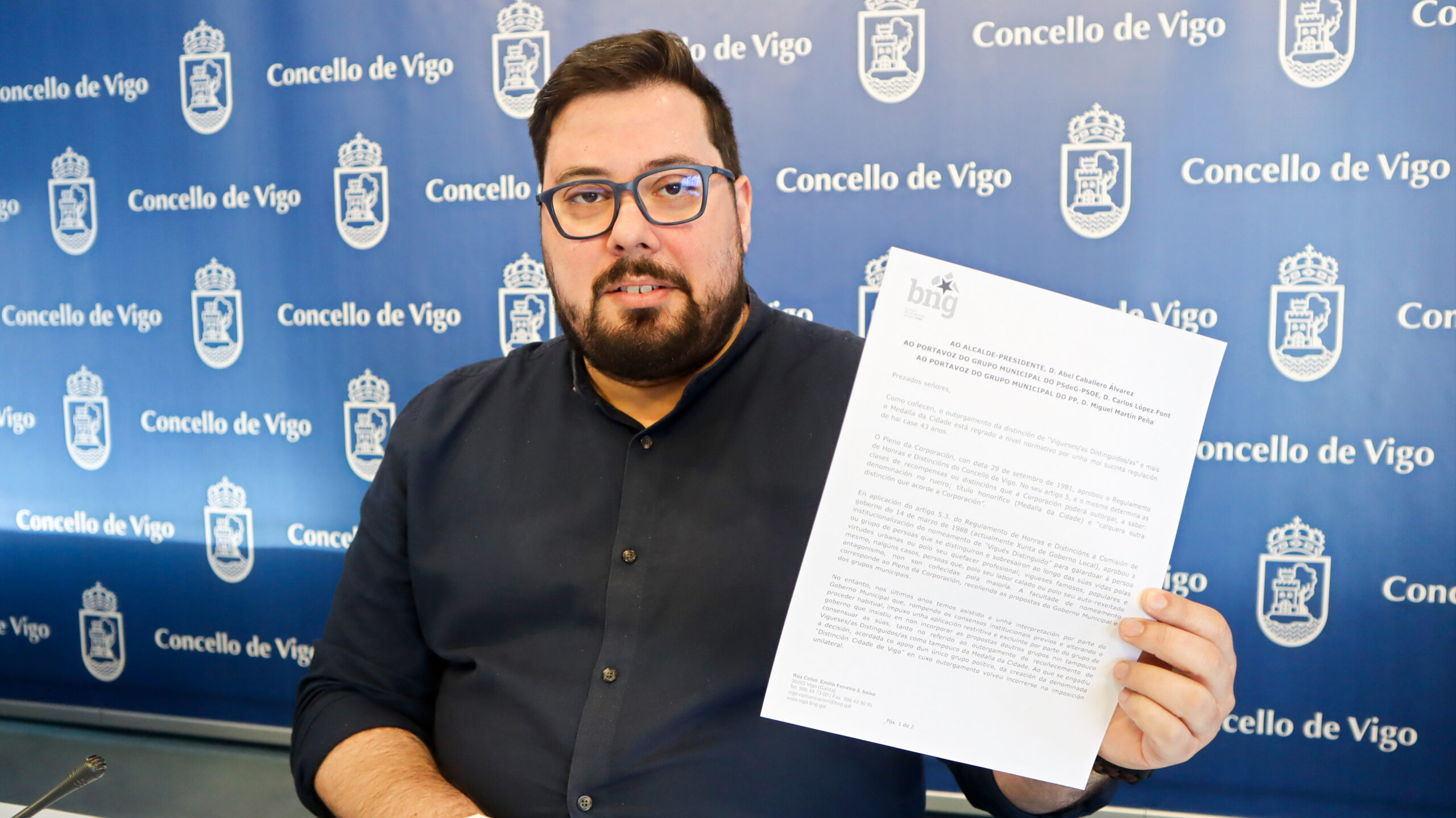 Foto_Xabier P. Igrexas, portavoz municipal BNG Vigo