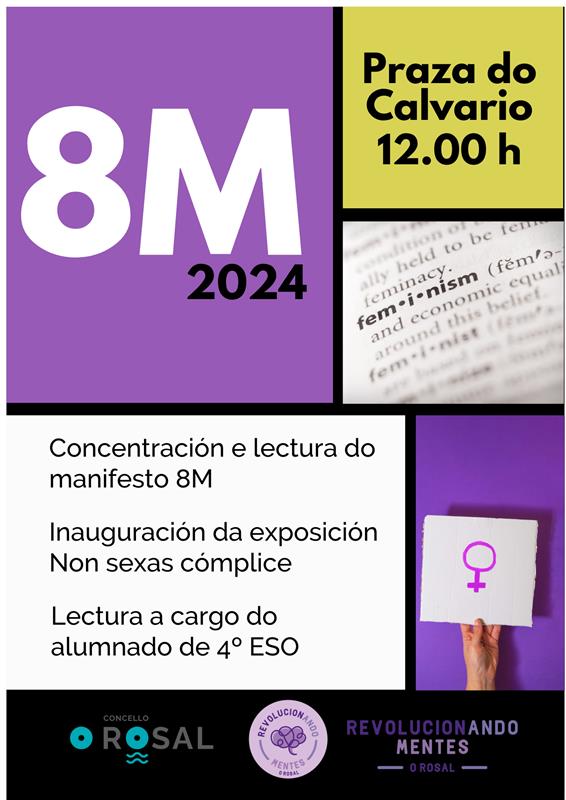 Implicacioìn vecinÞal e arte para continuar revolucionando mentes no 8M no Rosal