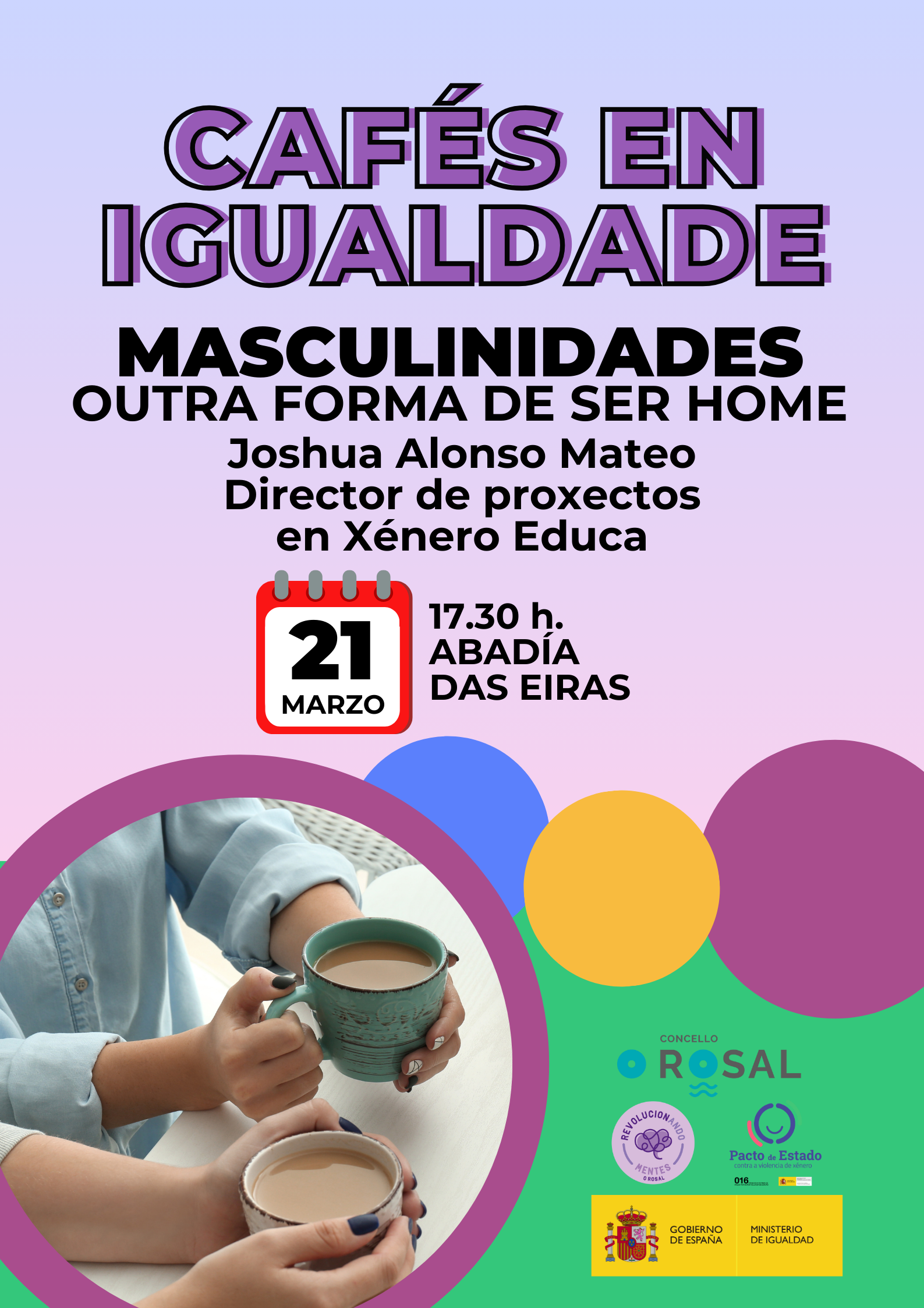 O Rosal abre a mente a novas masculinidades con Joshua Alonso nos ‘Cafeìs en igualdade’ (1)