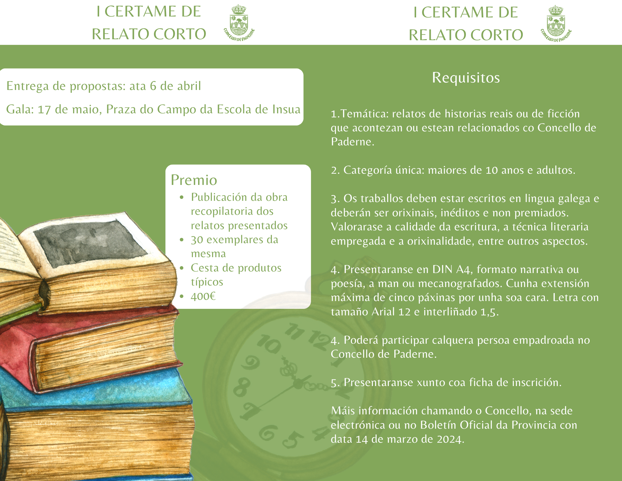 PADERNE – Díptico I Certame Relato Corto