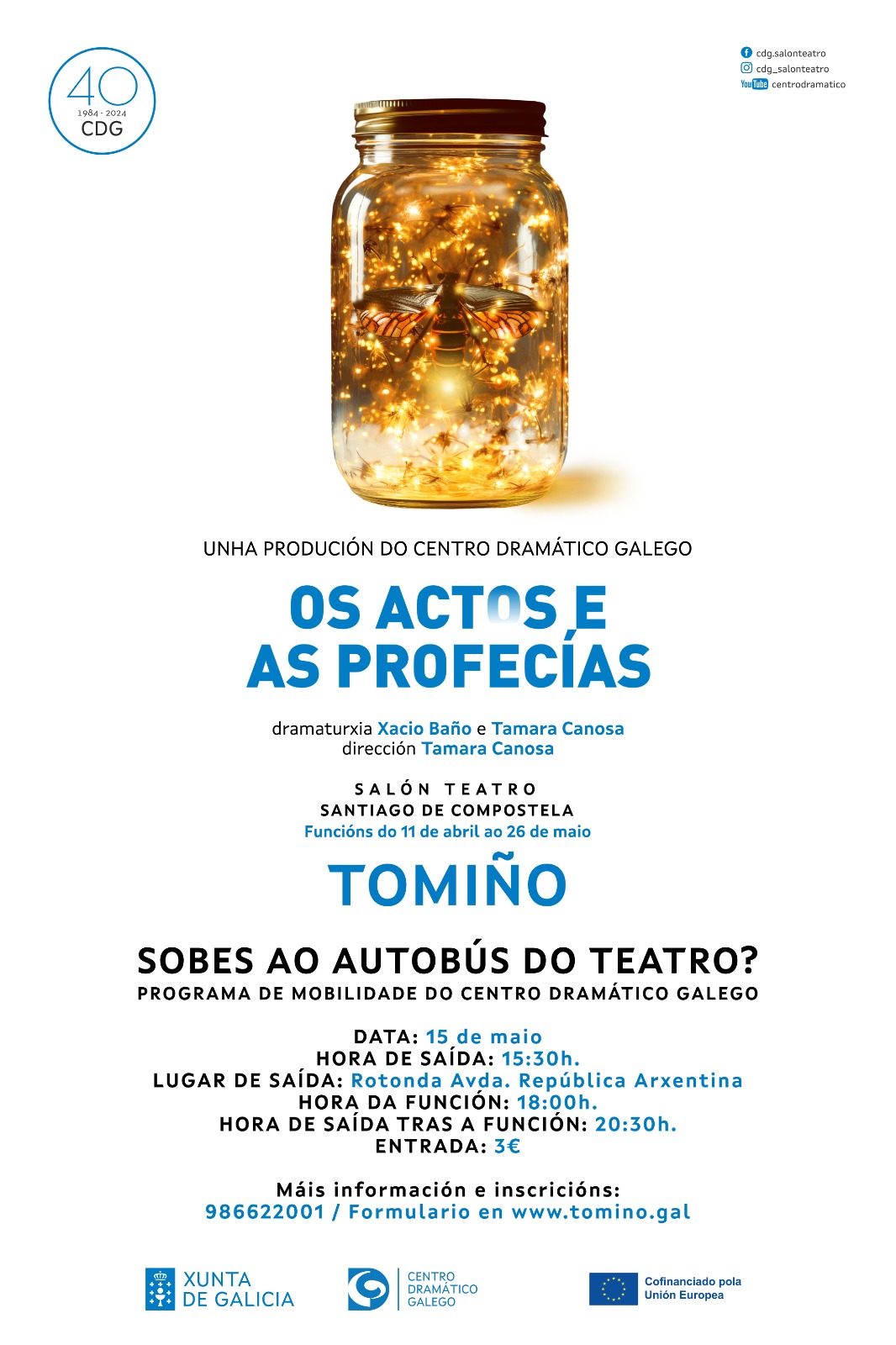 Tomiño, nova parada do autobús do teatro