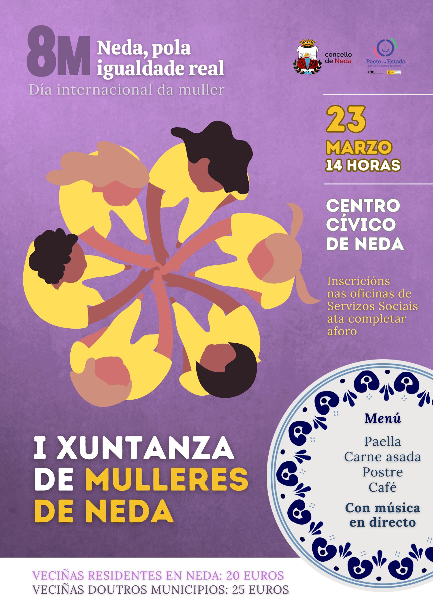 Xuntanza mulleres cartel