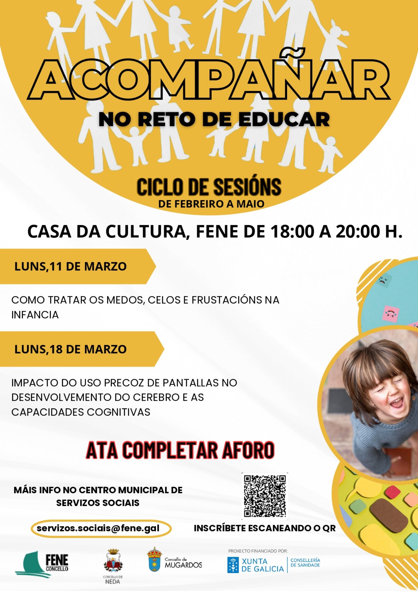 cartel marzo Acompañar no reto de educar