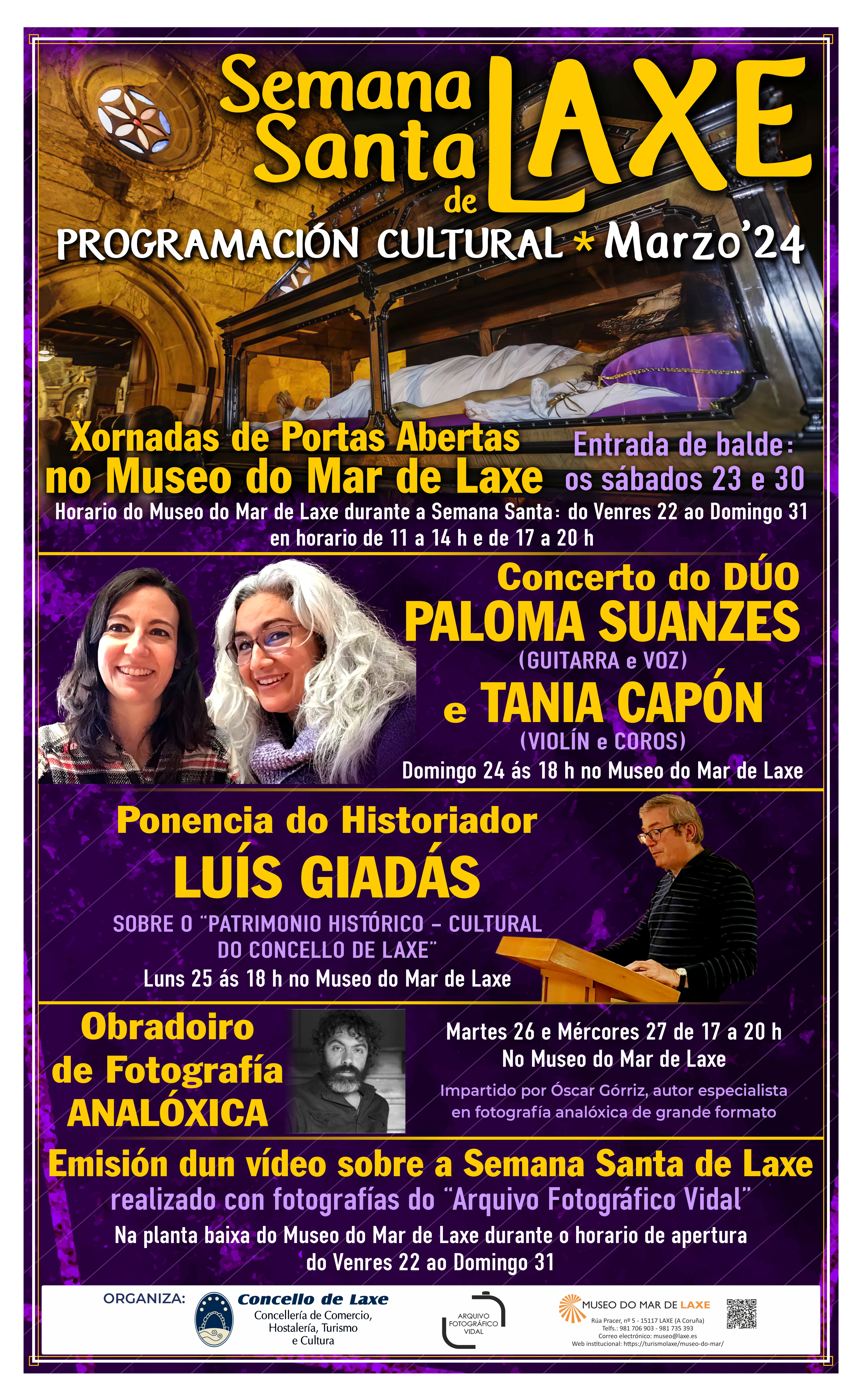 cartel programa cultural semana santa laxe 24
