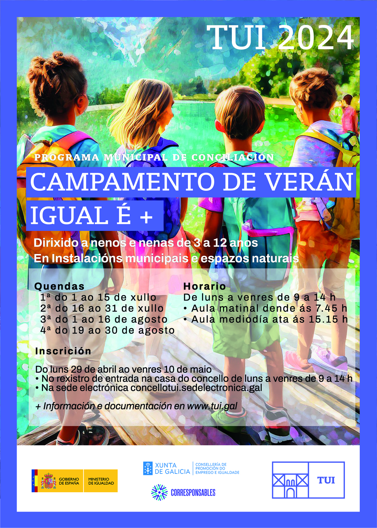 Cartel con patrocinadores