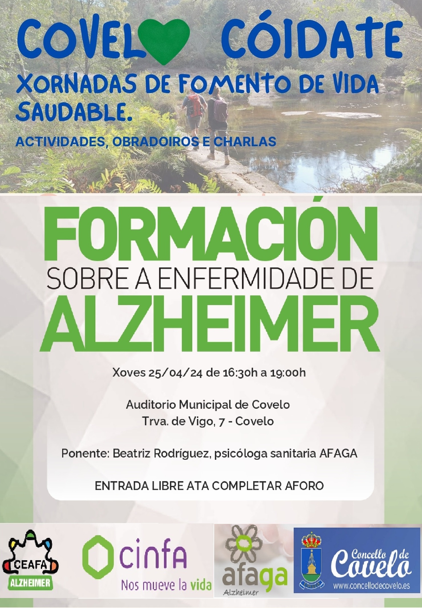 CARTEL COVELO CÓIDATE alzheimer AFAGA