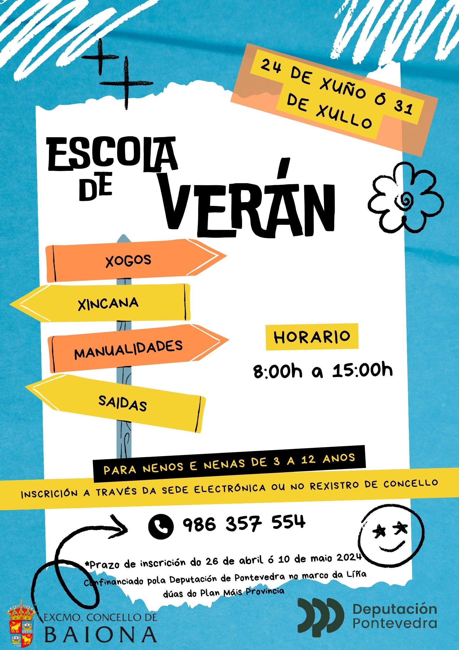 Cartel Escuela verano 2024