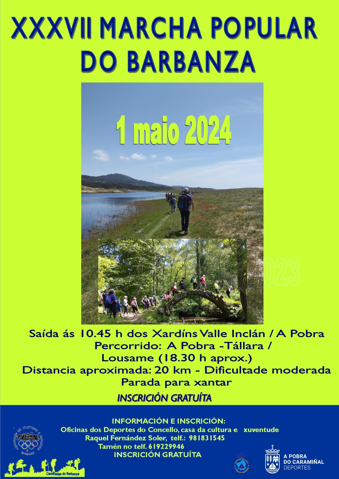 Cartel da XXXVII Marcha Popular do Barbanza