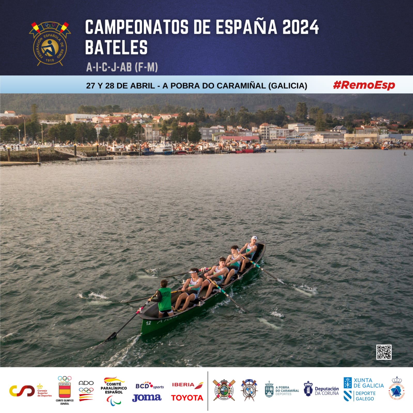 Cartel do Campionato de España de Bateis 2024