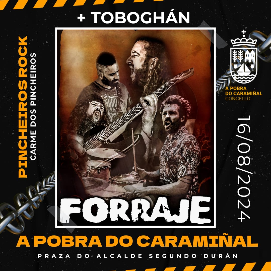 Cartel do concerto de regreso de Forraje. Carme dos Pincheiros 2024