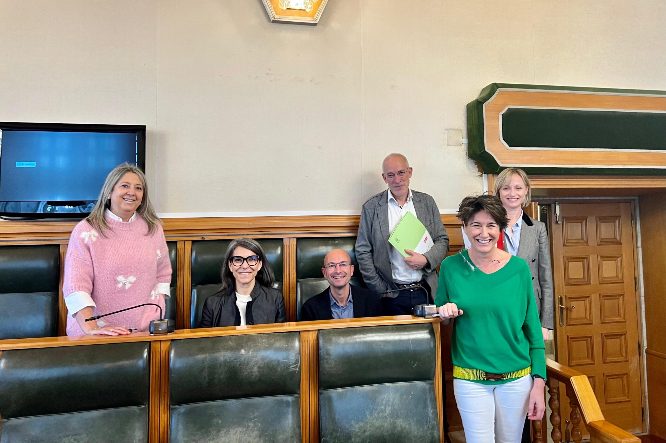 IMAXE – O grupo municipal socialista antes da sesión plenaria