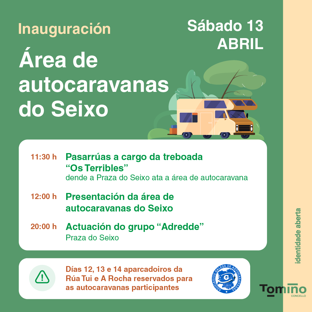 Tomiño estrea a área do Seixo cunha concentración de autocaravanistas e moita música