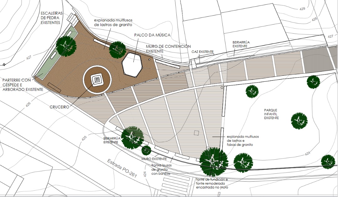 plano praza da Ermida