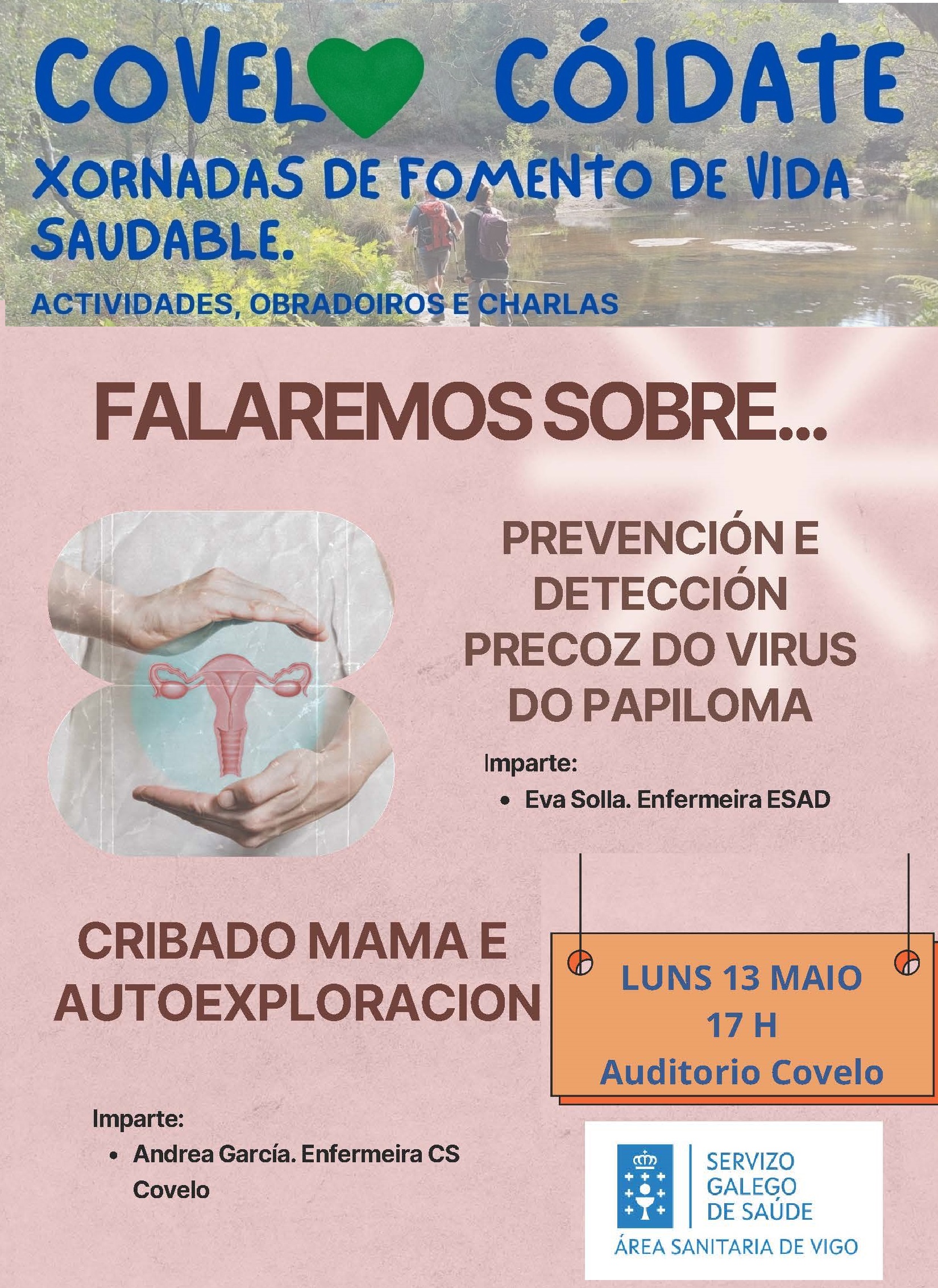 CARTEL COVELO CÓIDATE cribado de mama e cérvix