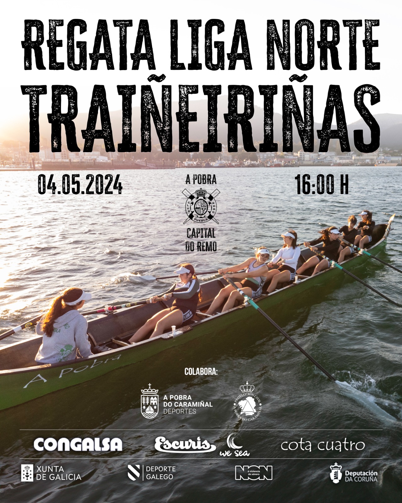 Cartel da Regata Liga Norte Traiñeiriñas 2024