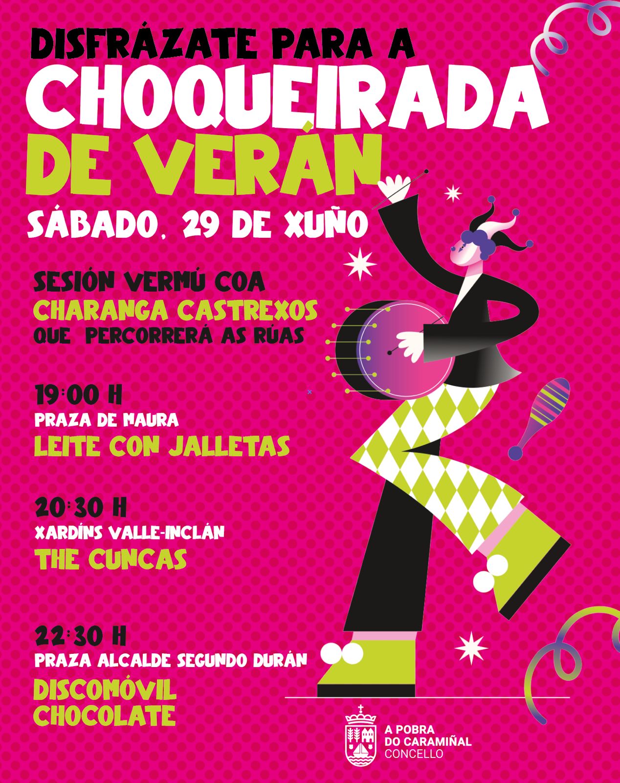 Cartel de Choqueirada de Verán 2024