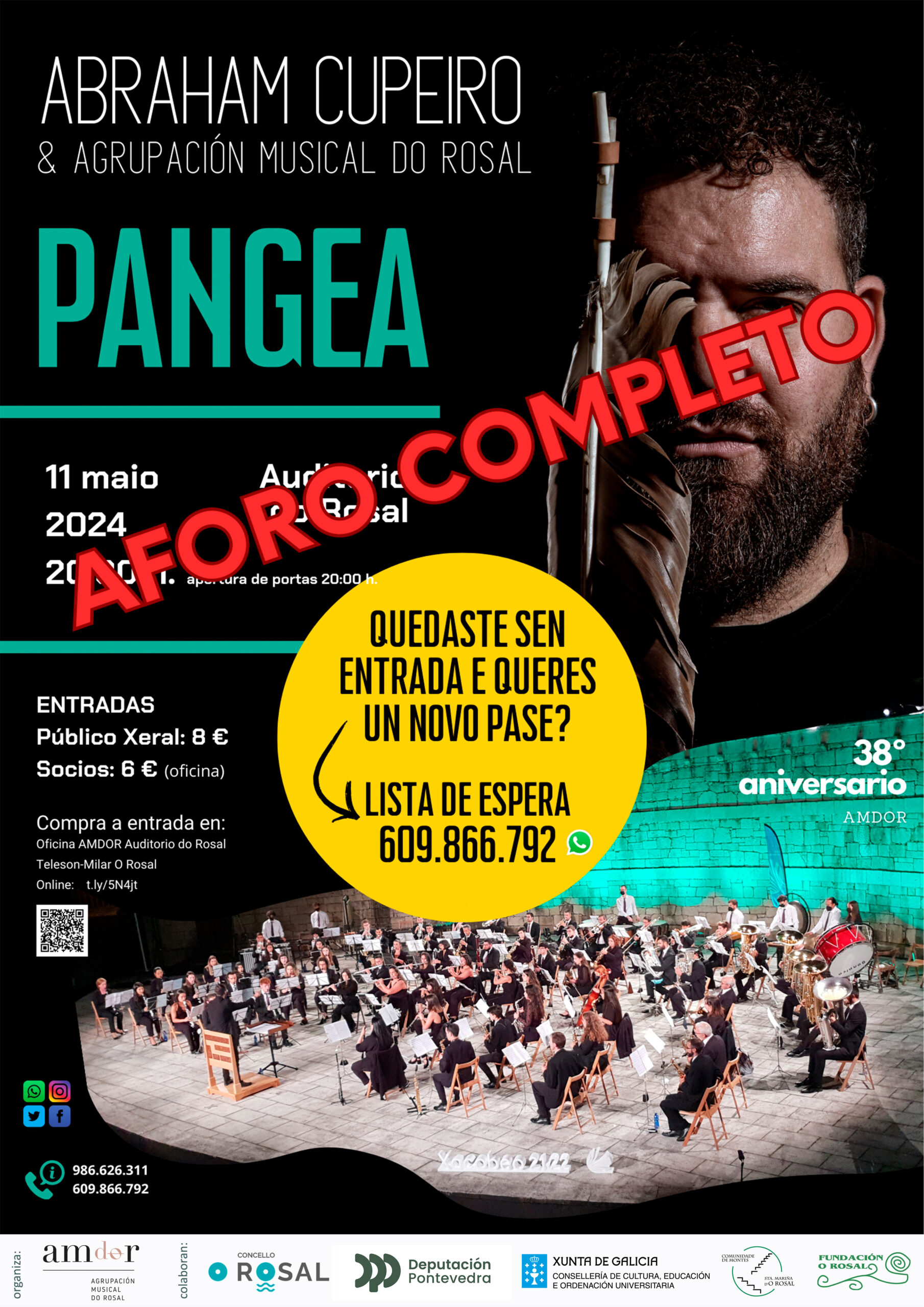 Sesioìn dobre con Abraham Cupeiro no auditorio municipal do Rosal