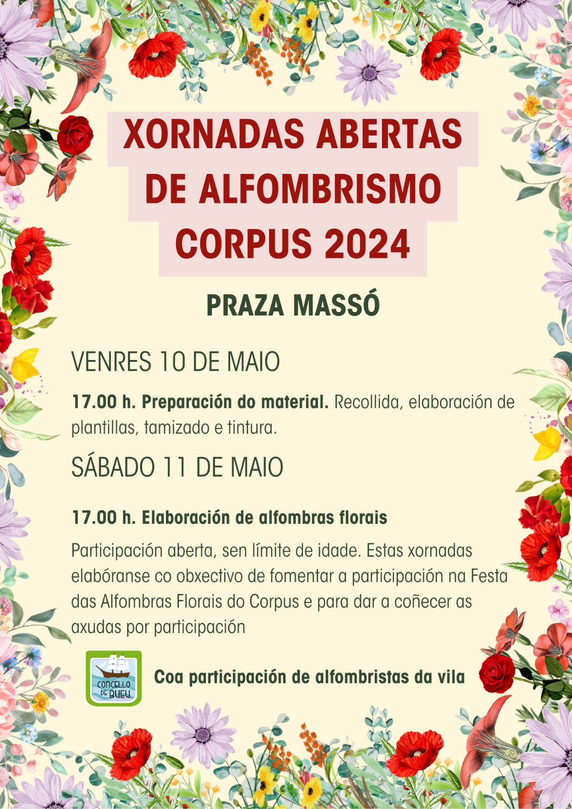 cambio data xornadas alfombrismo