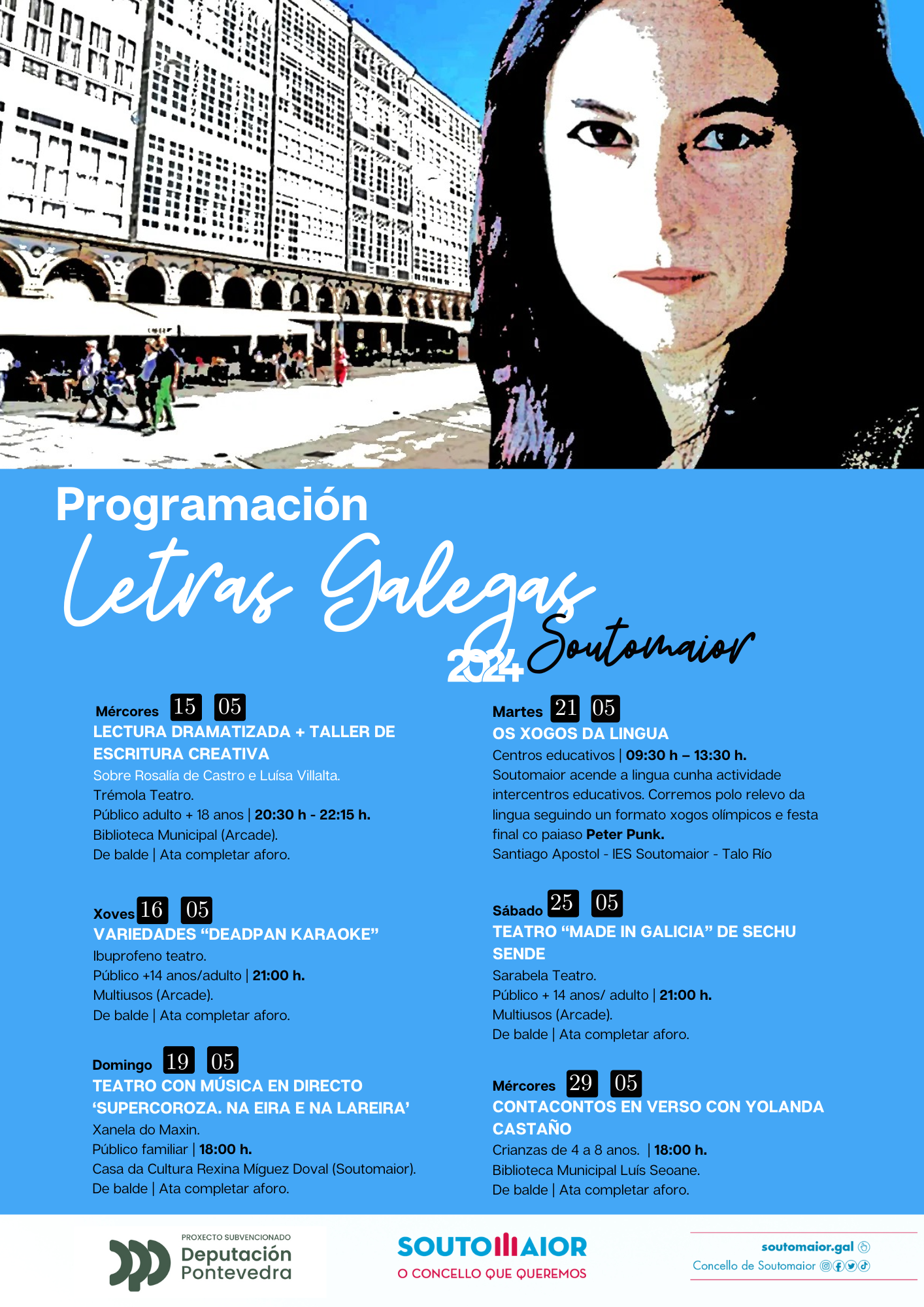 cartaz programación ampliada letras 2024