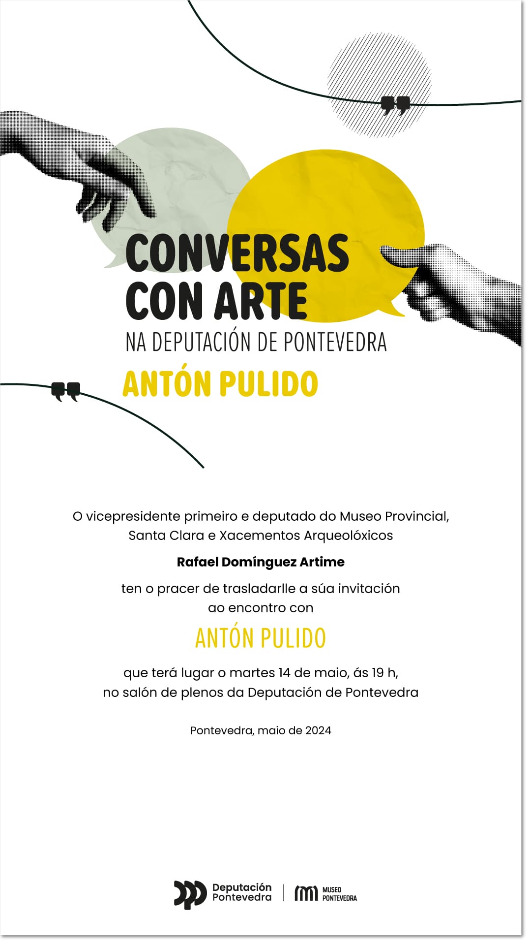 conversas con arte na deputación con antón pulido