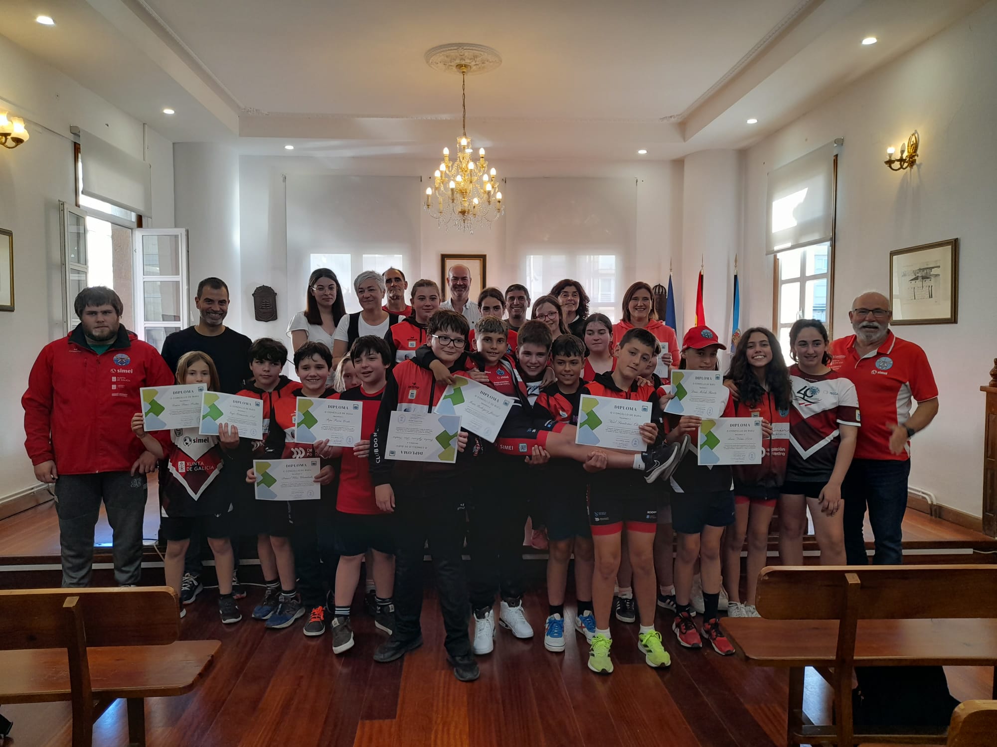 recibimento alevíns club do mar bueu