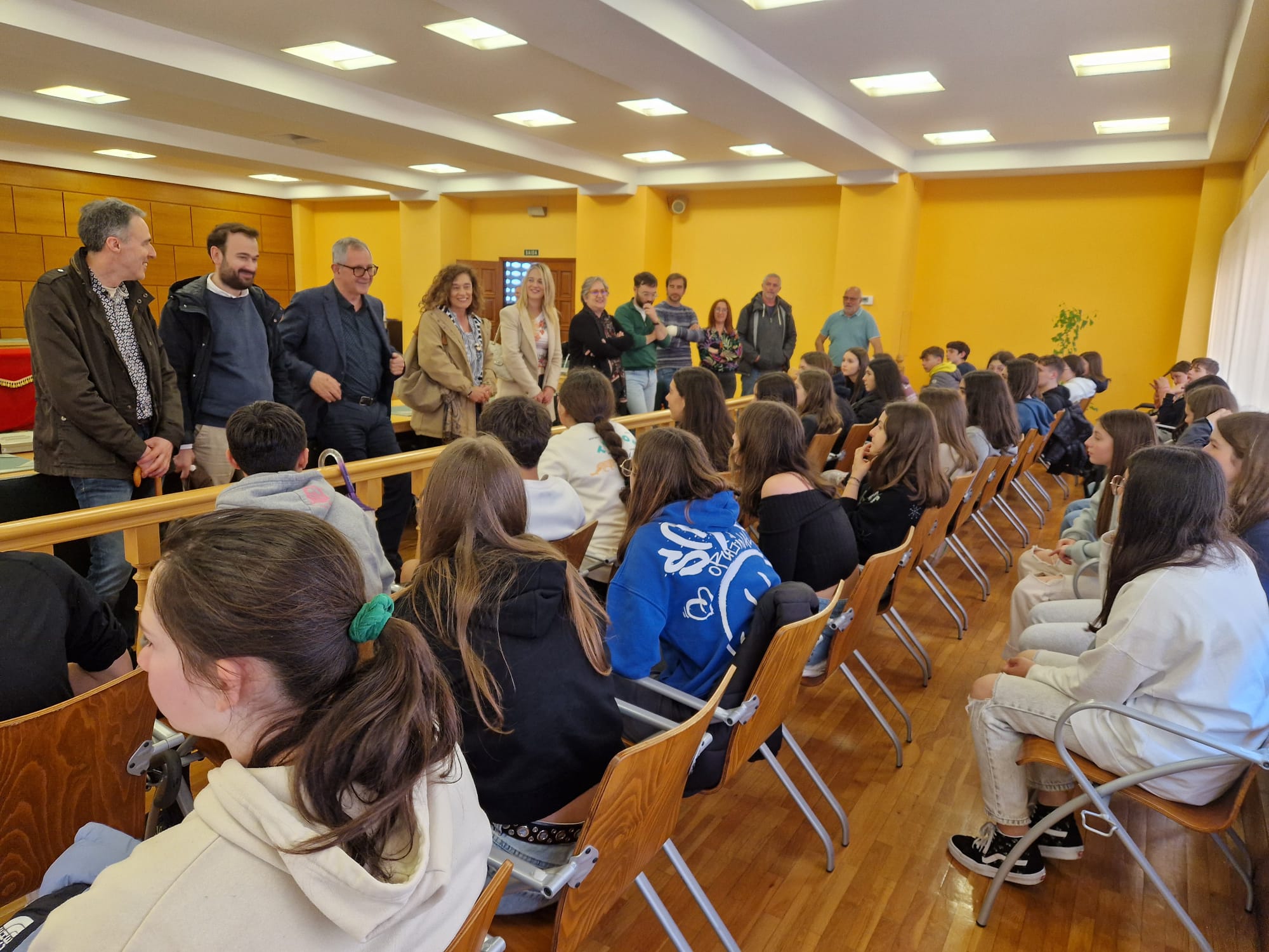 visita alumnado frances de intercambio no monte neme