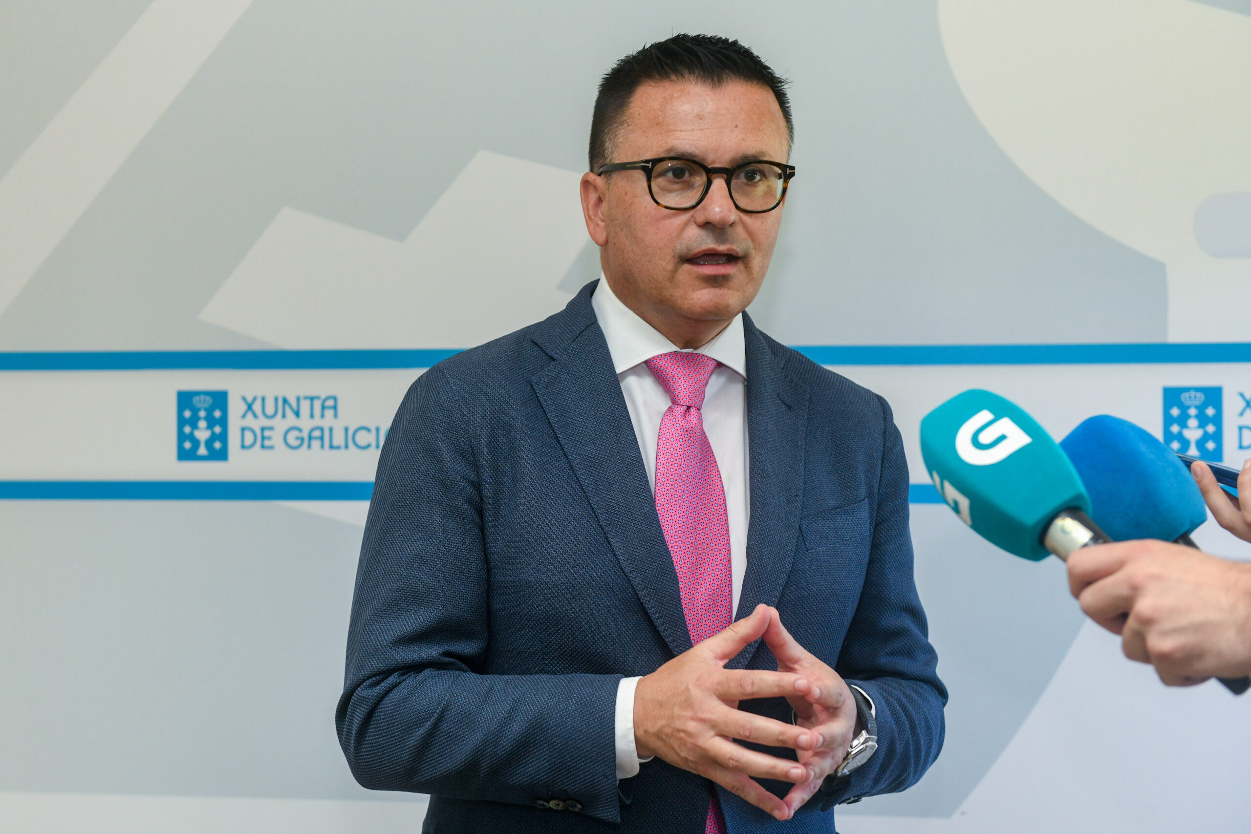 O conselleiro de Emprego, Comercio e Emigración, José Gonzále