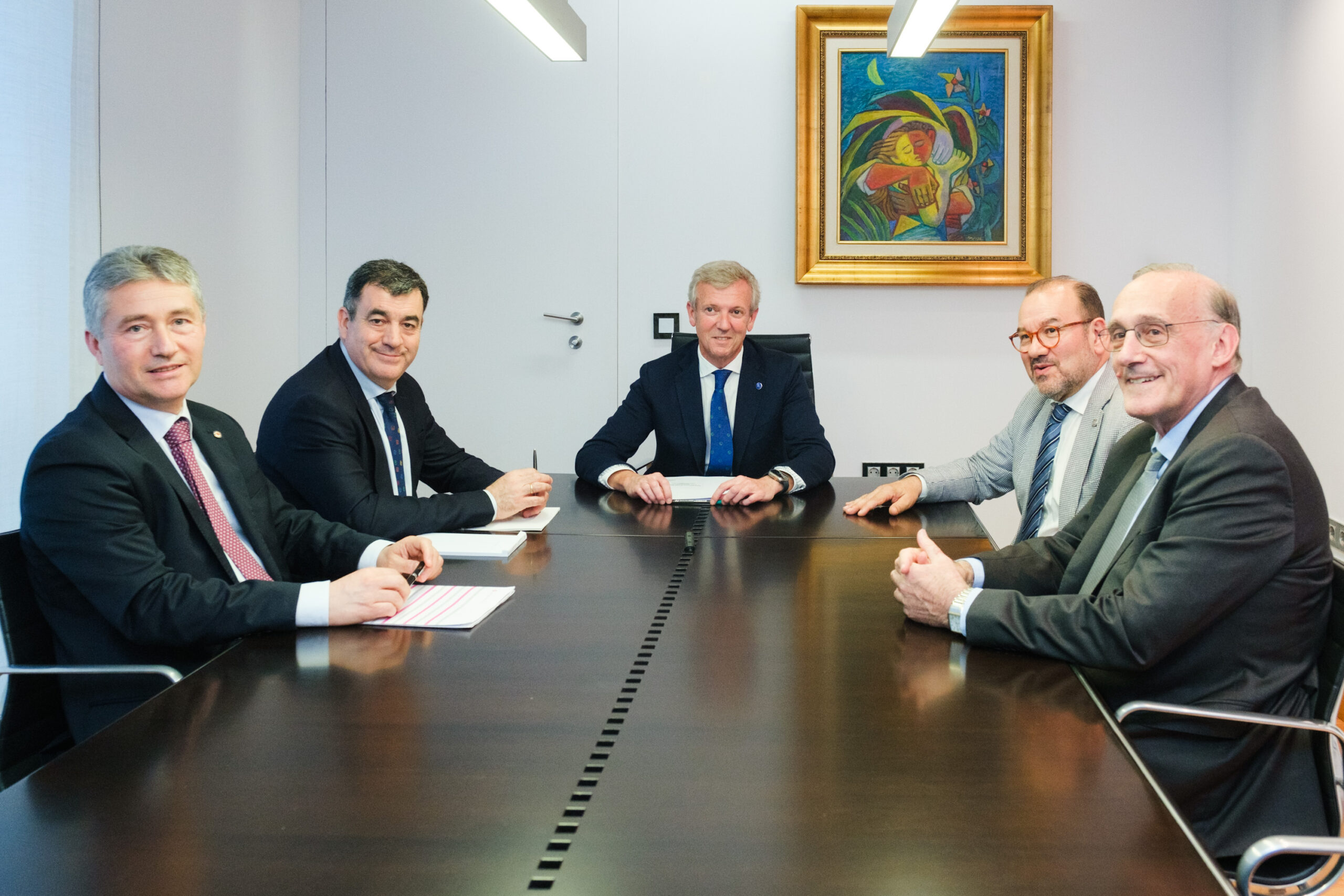 Reunión cos rectores das universidades públicas galegas
