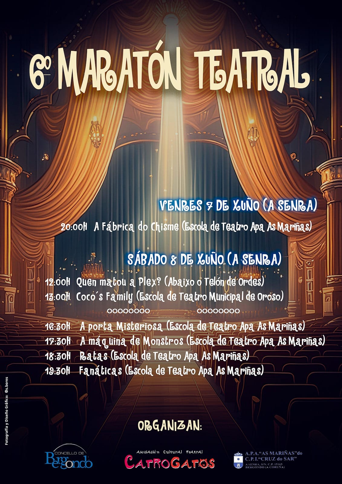 CARTEL MARATON TEATRO BERGONDO