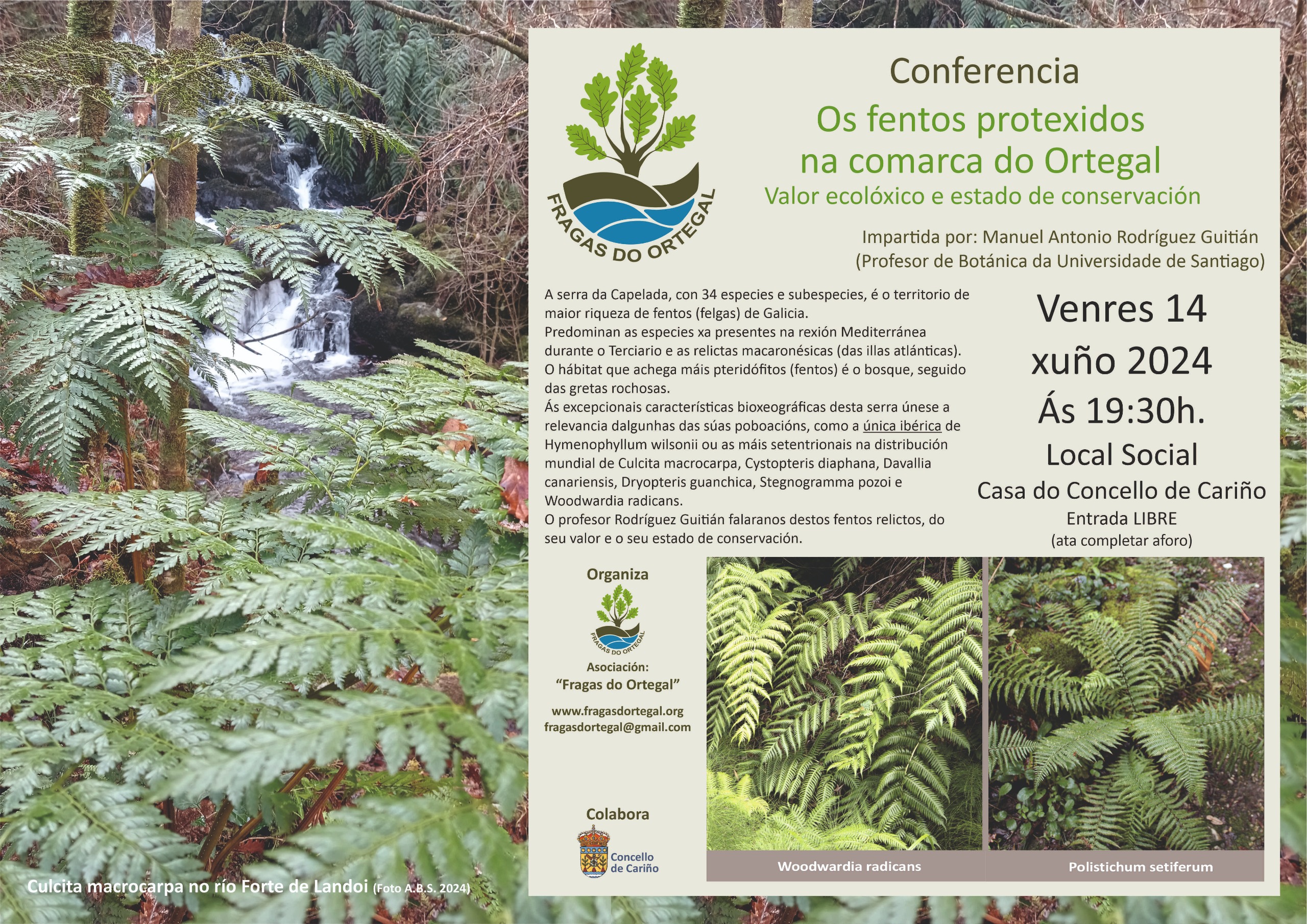 Conferencia ecosistema Serra da Capelada