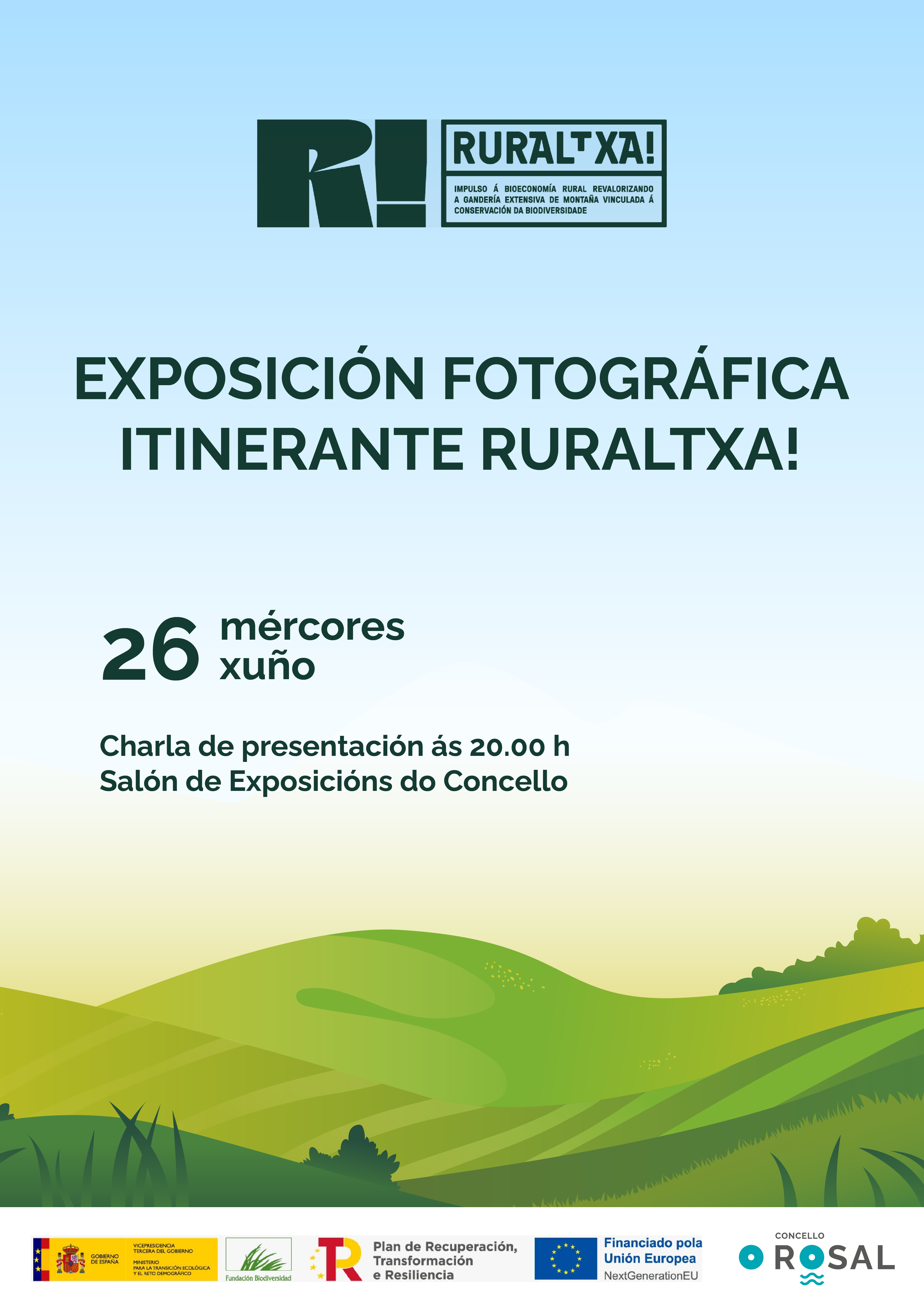 O Rosal conecta aì vecinÞanza co medio ambiente coa exposicioìn fotograìfica RURALtXA!