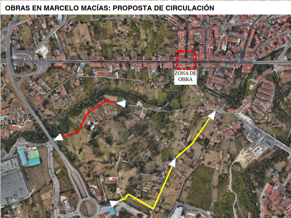 Obras en Marcelo Macías proposta de circulacion