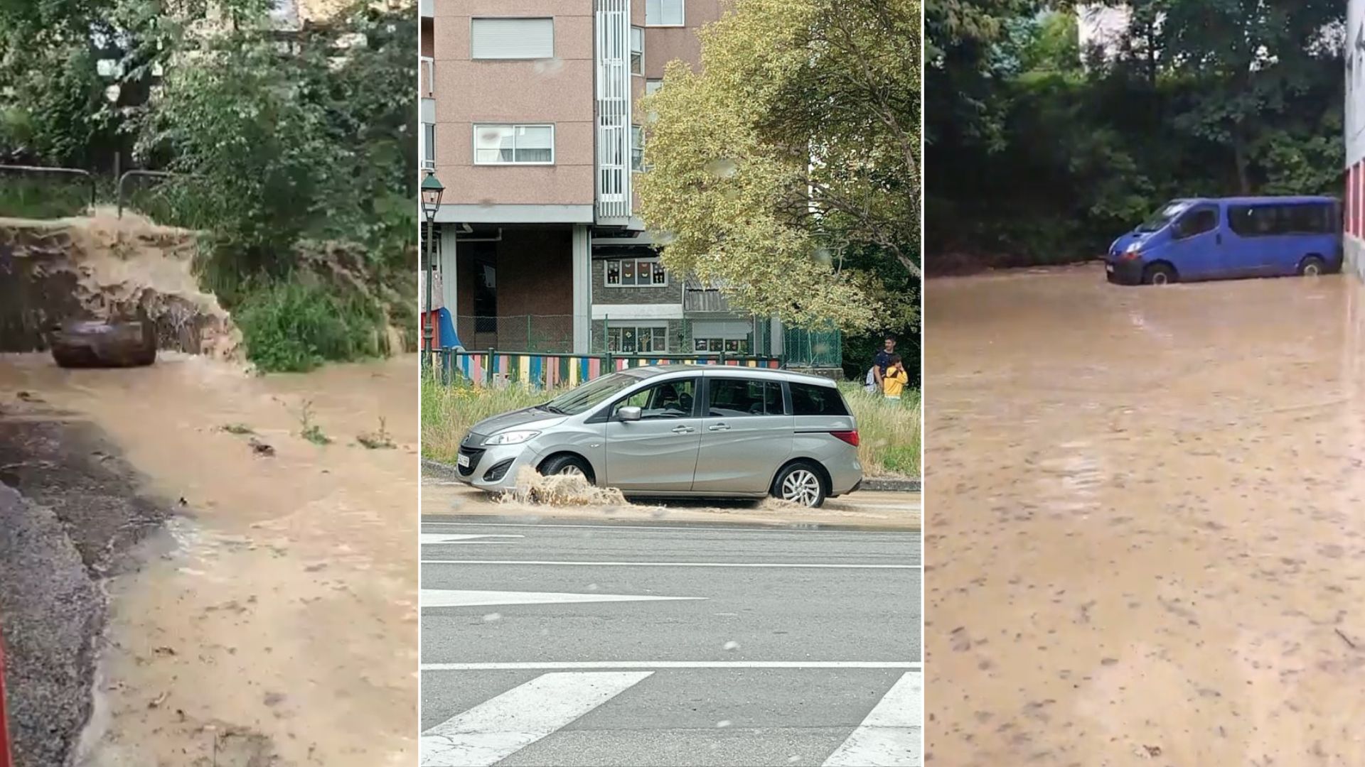Rotura de tubaxes en Coia(Foto_Cristo da Vitoria)