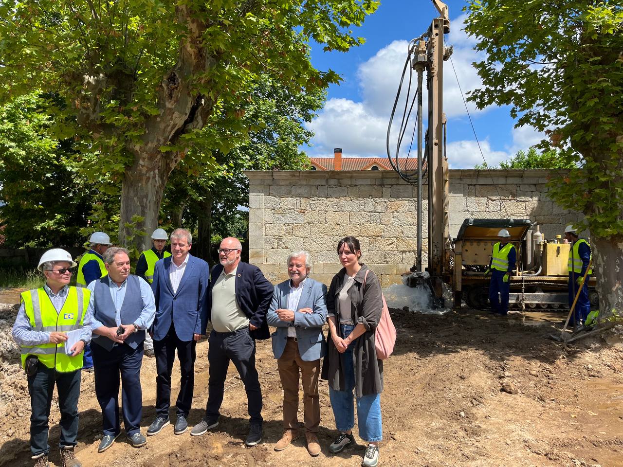 Visita ás obras de sondeo en Caldeliñas – 1