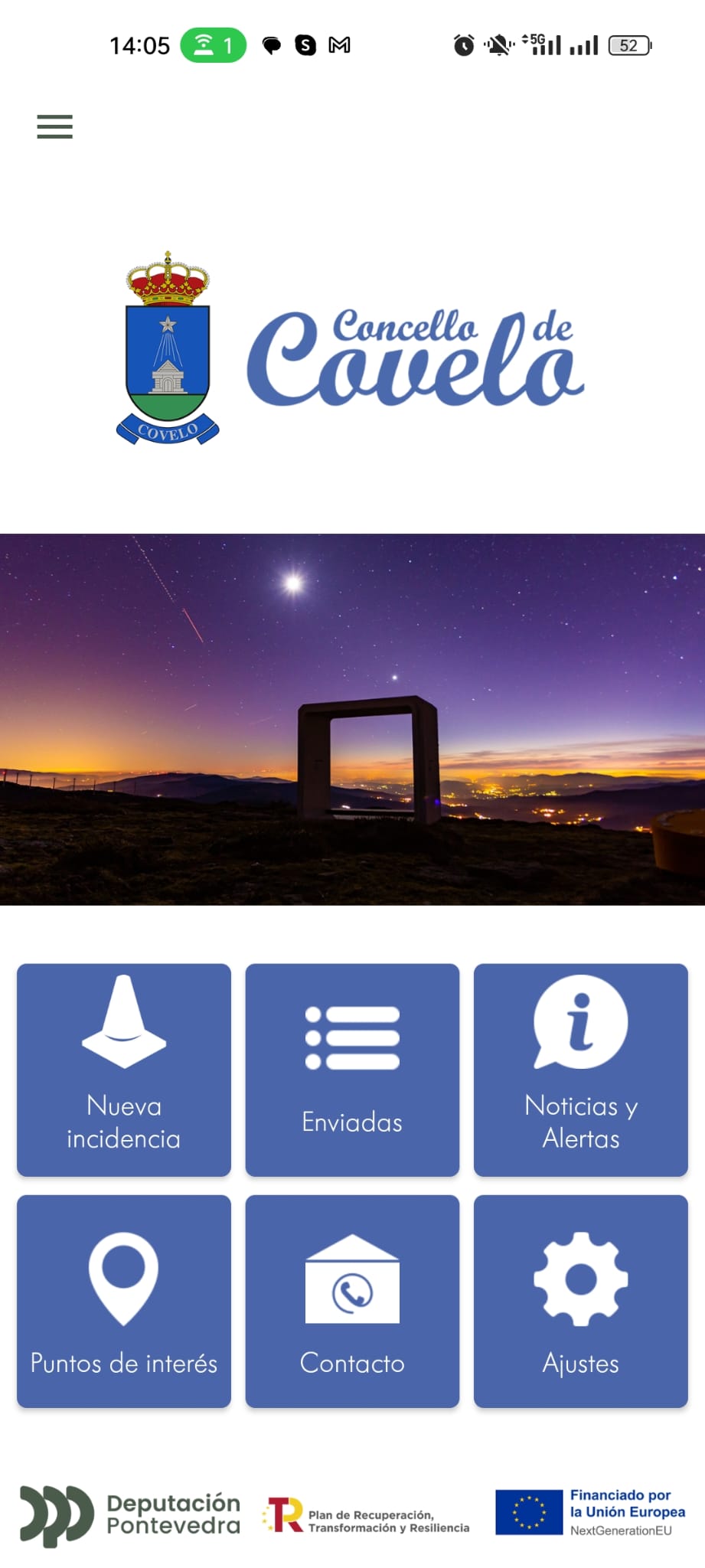 app incidencias covelo